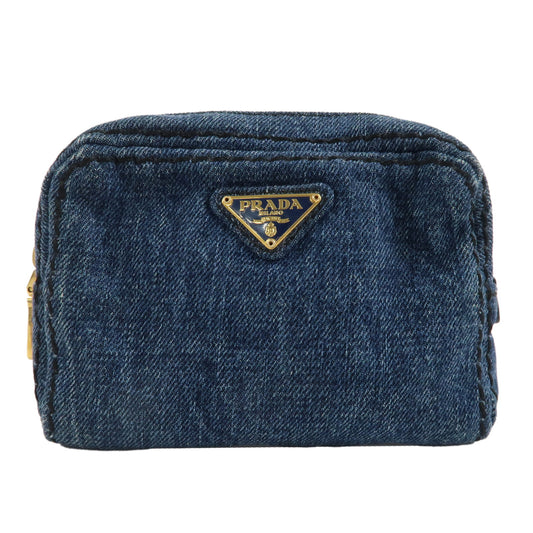 PRADA-Denim-Pouch-Blue