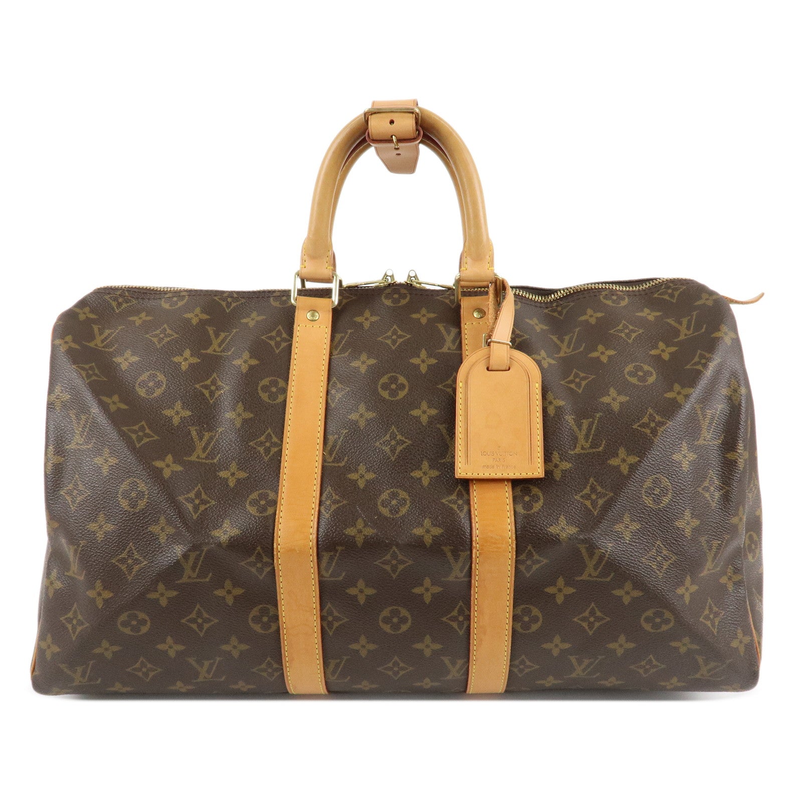 Louis-Vuitton-Monogram-Keep-All-45-Boston-Bag-M41428