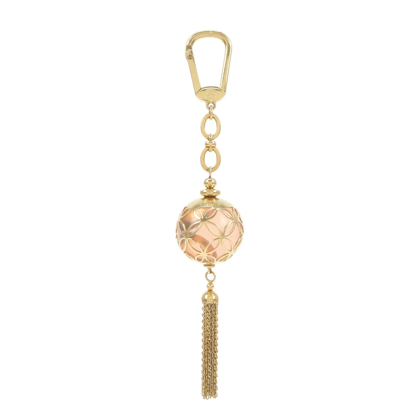 Louis-Vuitton-Porte-Cles-Ice-Ball-Key-Charm-Clear-Rose-M66779