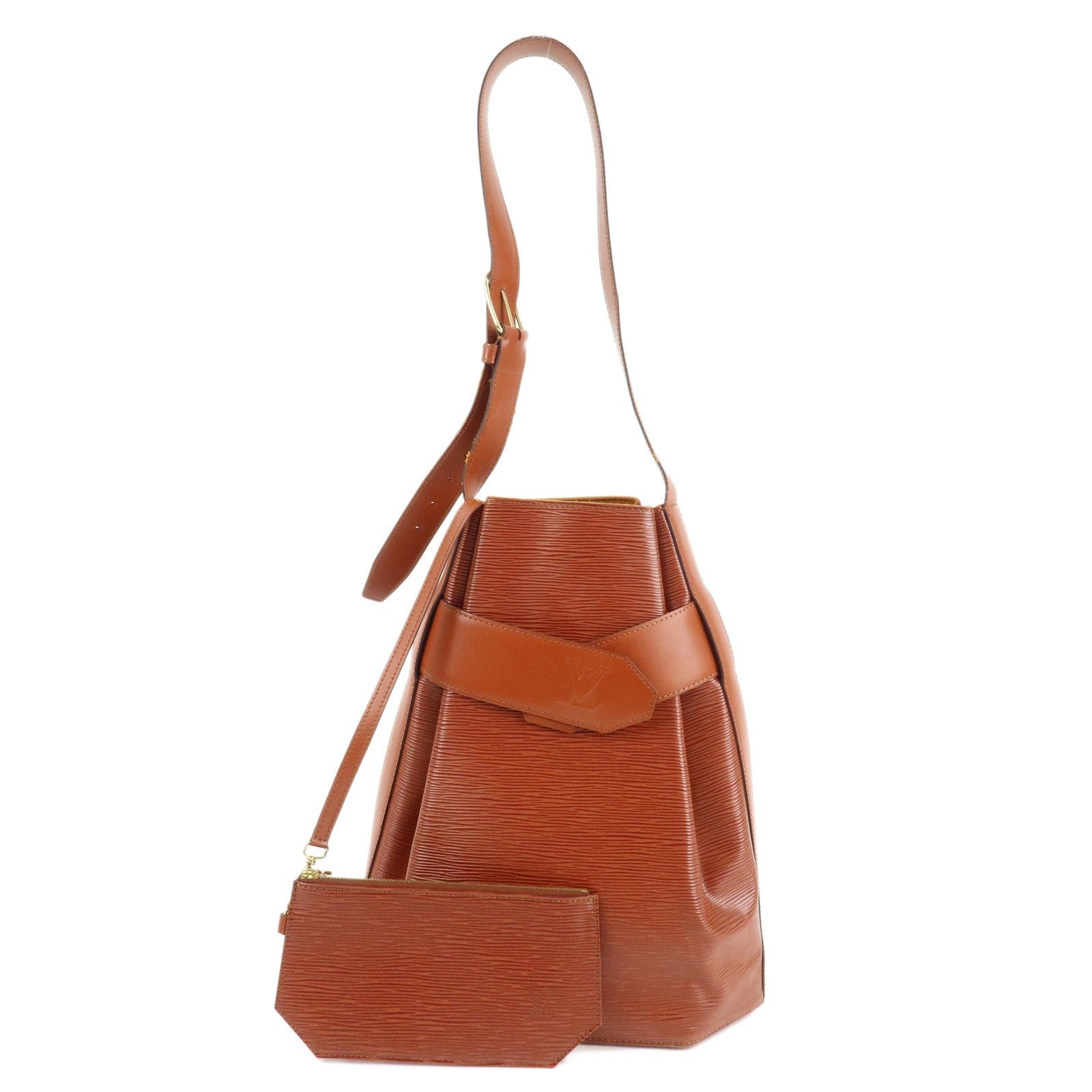 Louis-Vuitton-Epi-Sac-D'epaule-GM-Bucket-Bag-Kenya-Brown-M80193