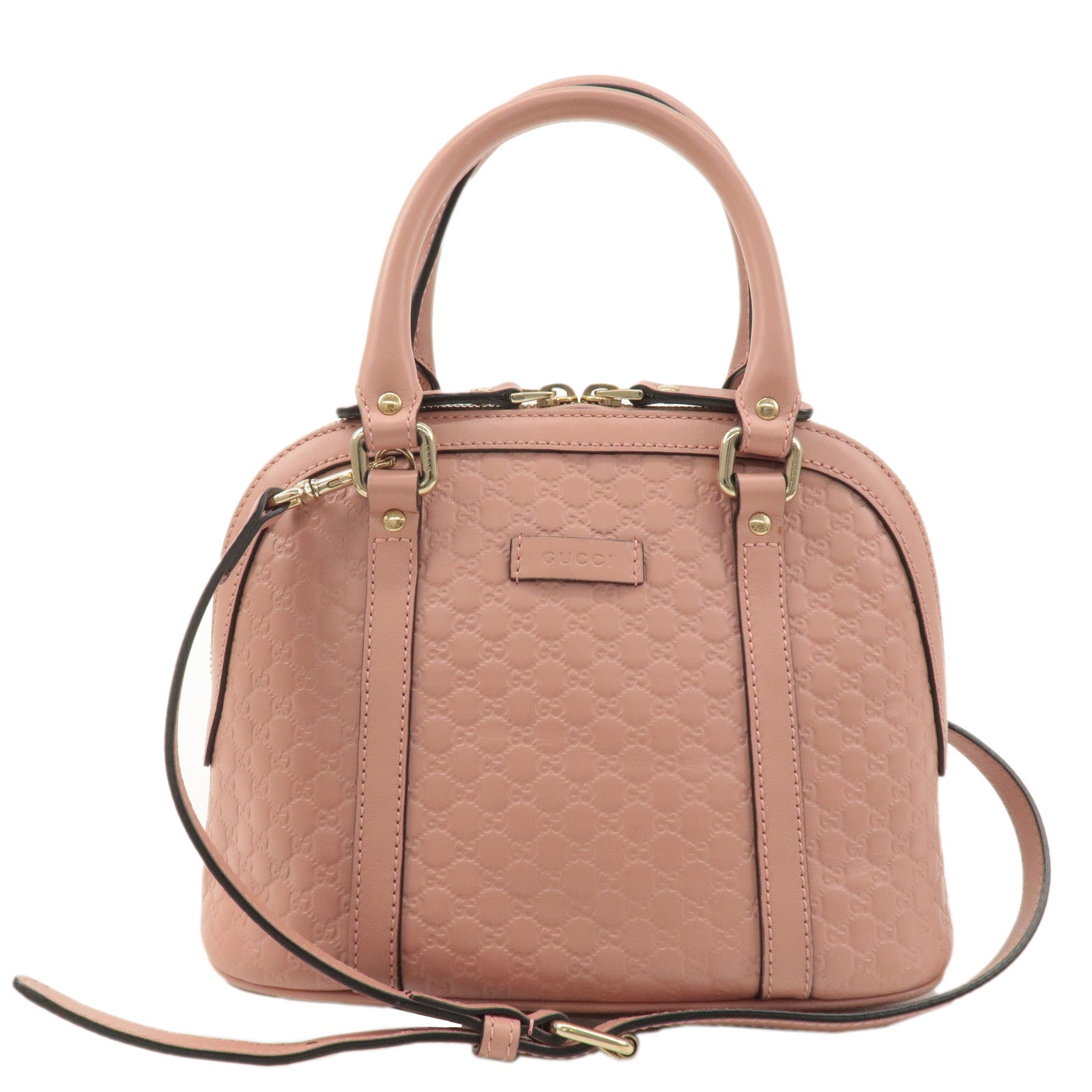 GUCCI-Micro-Guccissima-Leather-2Way-Shoulder-Hand-Bag-Pink-449654