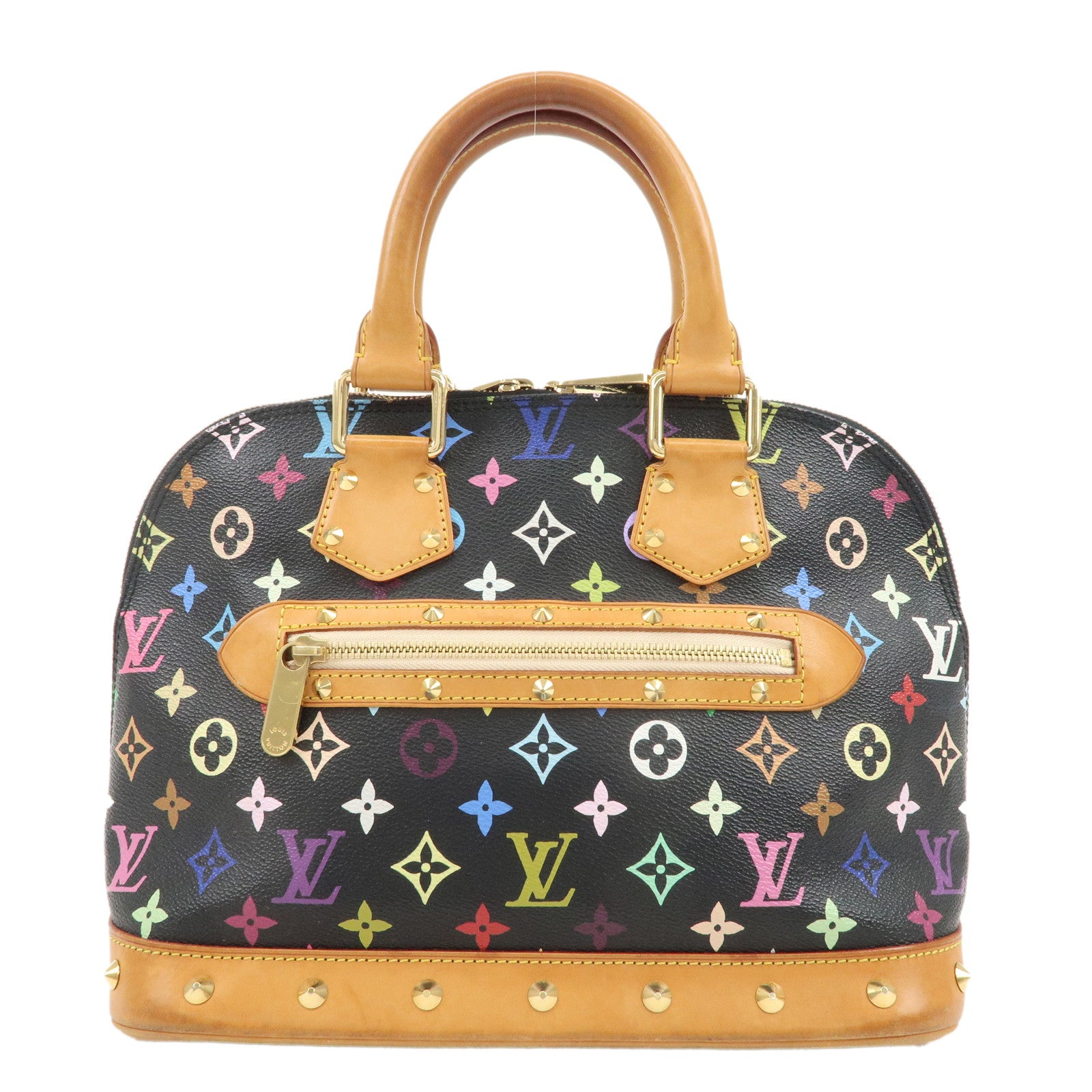 LOUIS-VUITTON-Monogram-Multi-Color-Alma-Hand-Bag-Noir-M92646