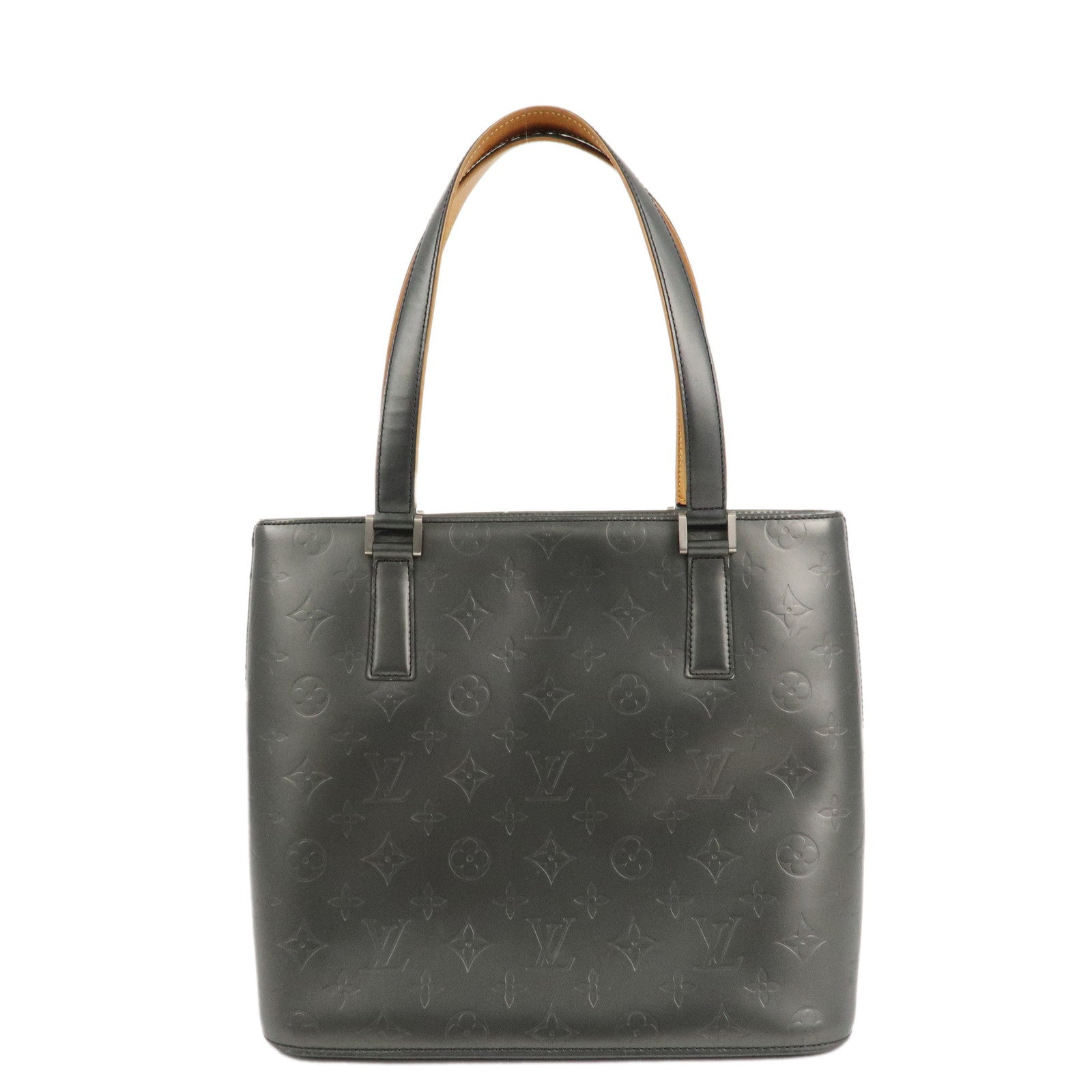 Louis-Vuitton-Monogram-Matte-Stockton-Noir-Shoulder-Bag-Gray