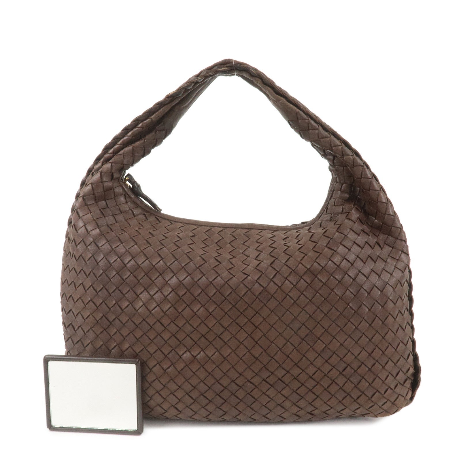 BOTTEGA-VENETA-Hobo-Intrecciato-Leather-Shoulder-Bag-Brown-115653