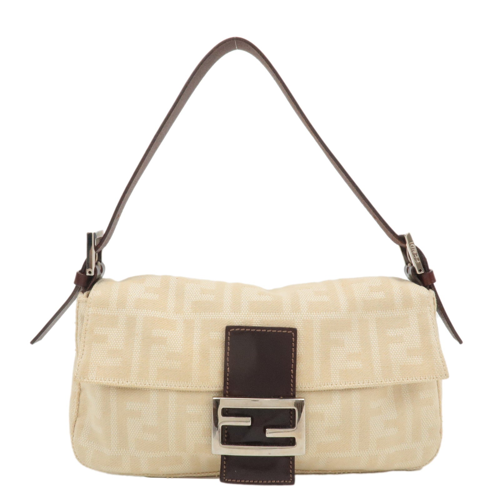 FENDI-Mamma-Baguette-Canvas-Leather-Shoulder-Bag-Beige-26424