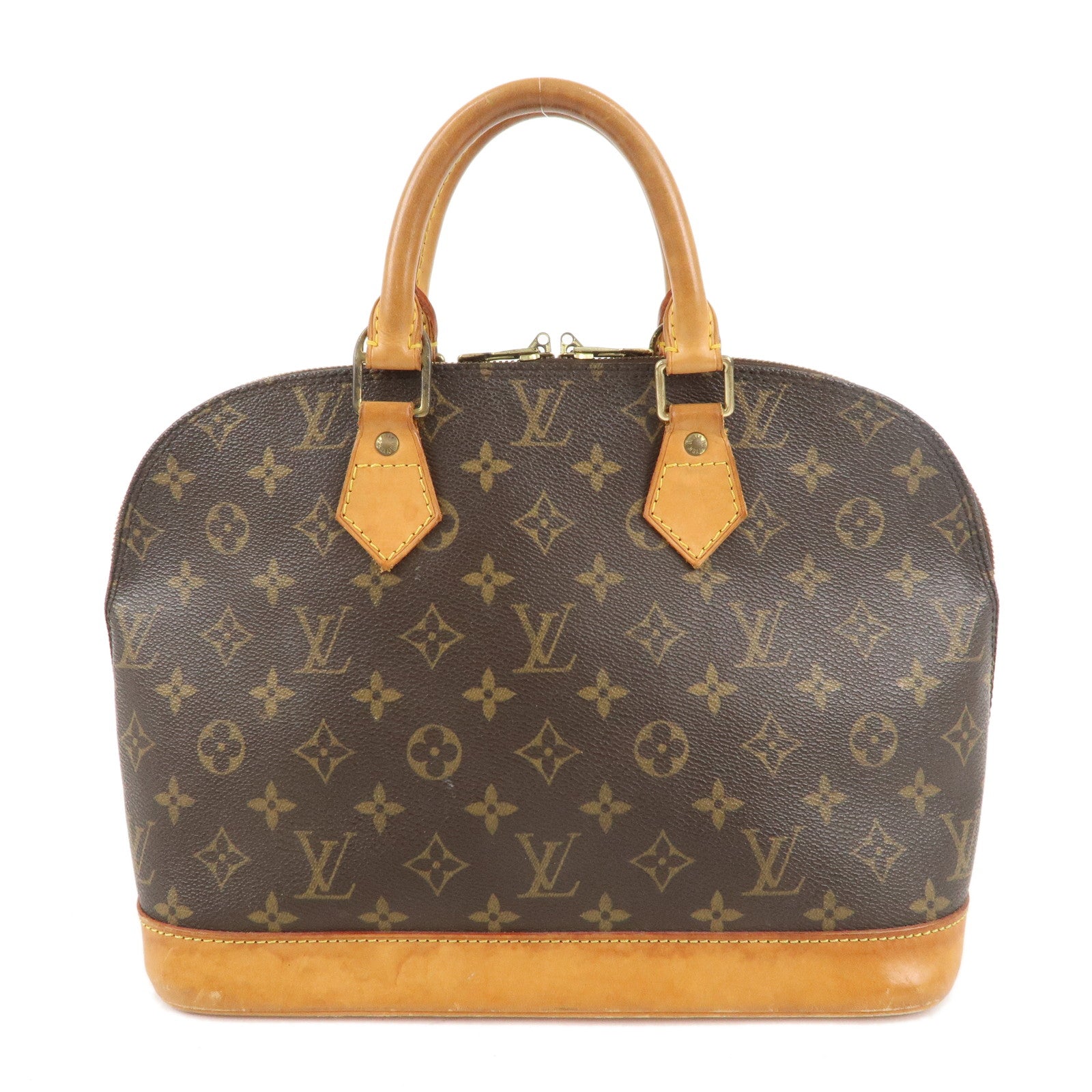 Louis Vuitton Monogram Alma Hand Bag Brown M51130