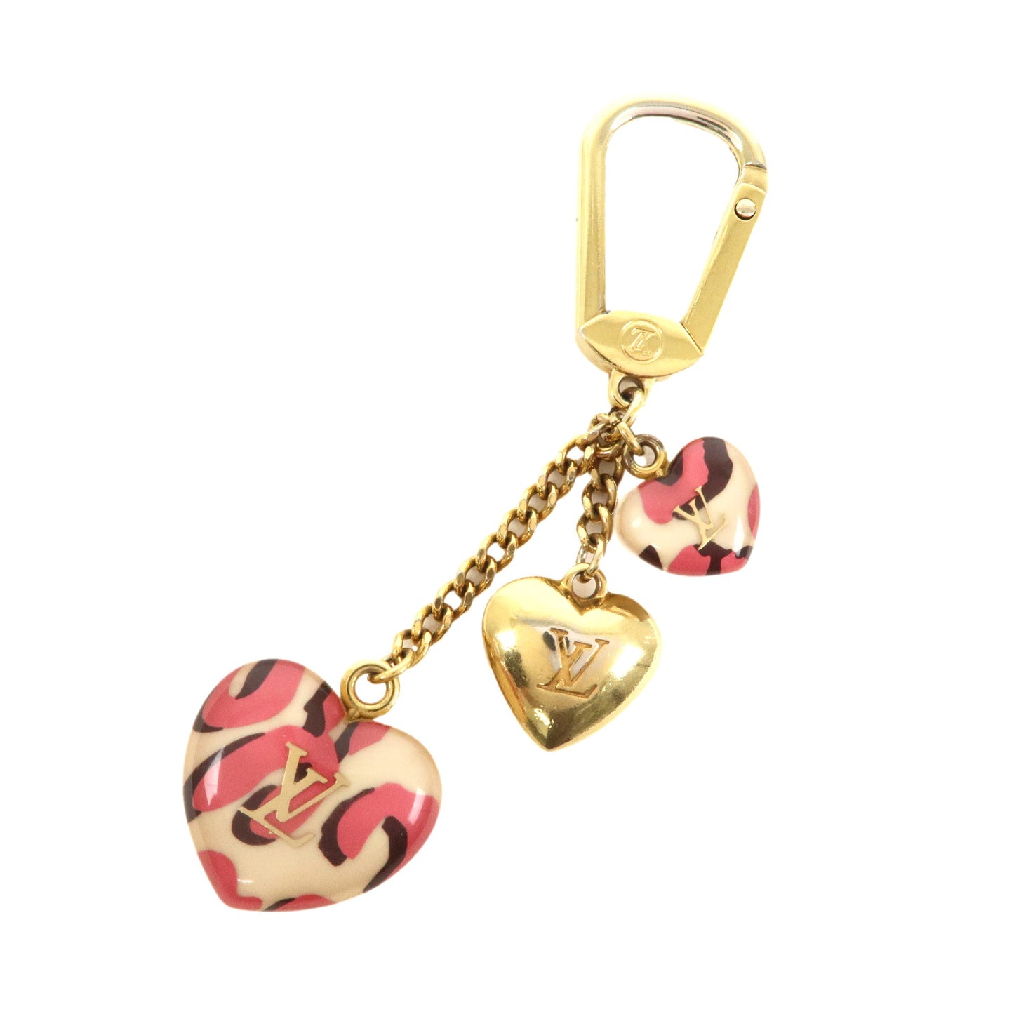 Louis-Vuitton-Porte-Cles-Leopard-Bag-Charm-Blanc-Corail-M66263