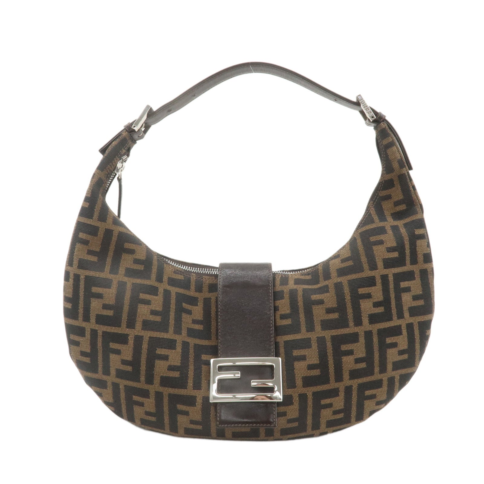 FENDI-Zucca-Canvas-Leather-One-Shoulder-Bag-Brown-916321001