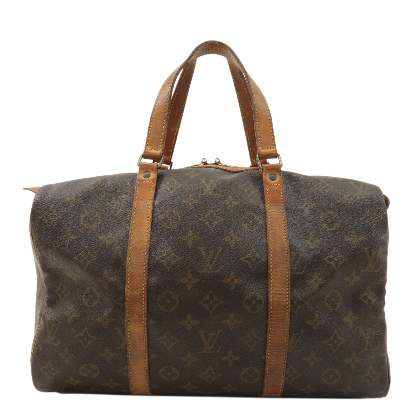 Louis Vuitton Monogram Sac Souple 35 Boston Bag Brown M41626