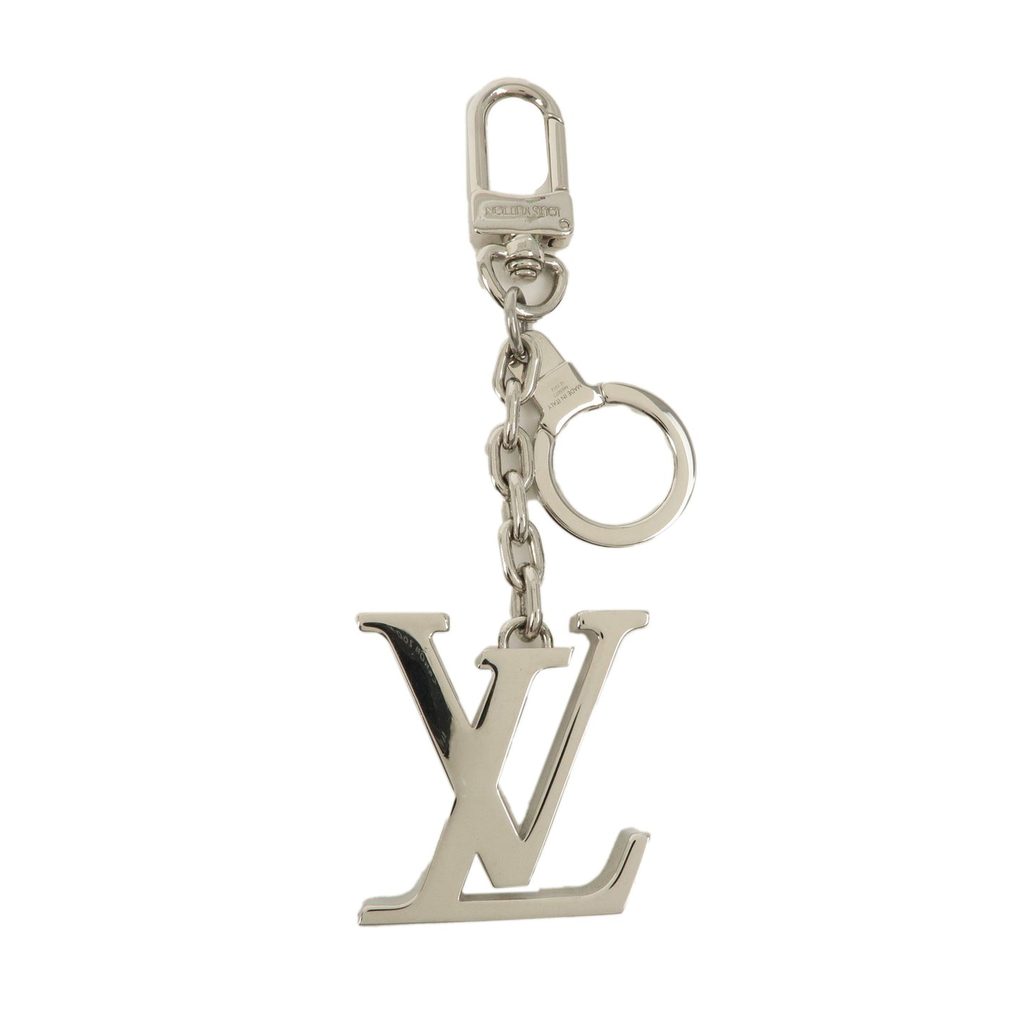 Louis-Vuitton-Porte-Cles-Initial-LV-Bag-Charm-Silver-M65071