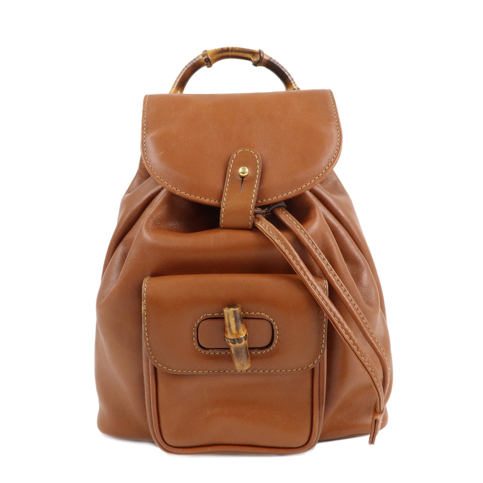 GUCCI-Bamboo-Leather-Backpack-Rucksack-Brown-003.2058.0030