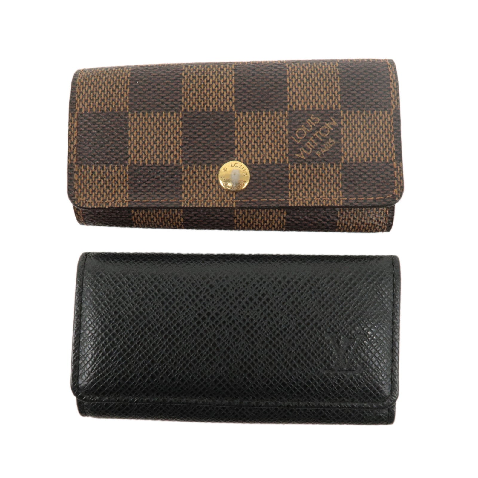 Louis Vuitton Damier Taiga Set of 2 Multiclﾃｩs 4 Key Case