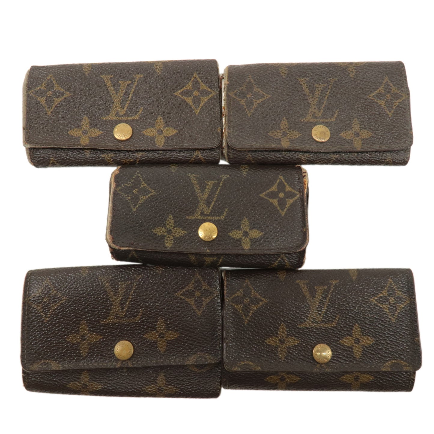 Louis Vuitton Monogram Set of 5 Multicles Key Case M62630 M62631