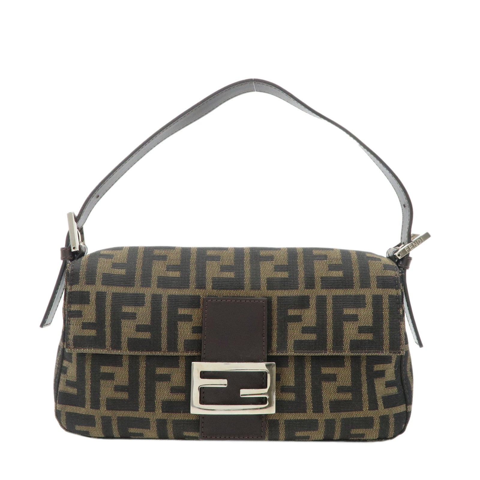 FENDI-Mamma-Baguette-Zucca-Canvas-Leather-Shoulder-Bag-26424