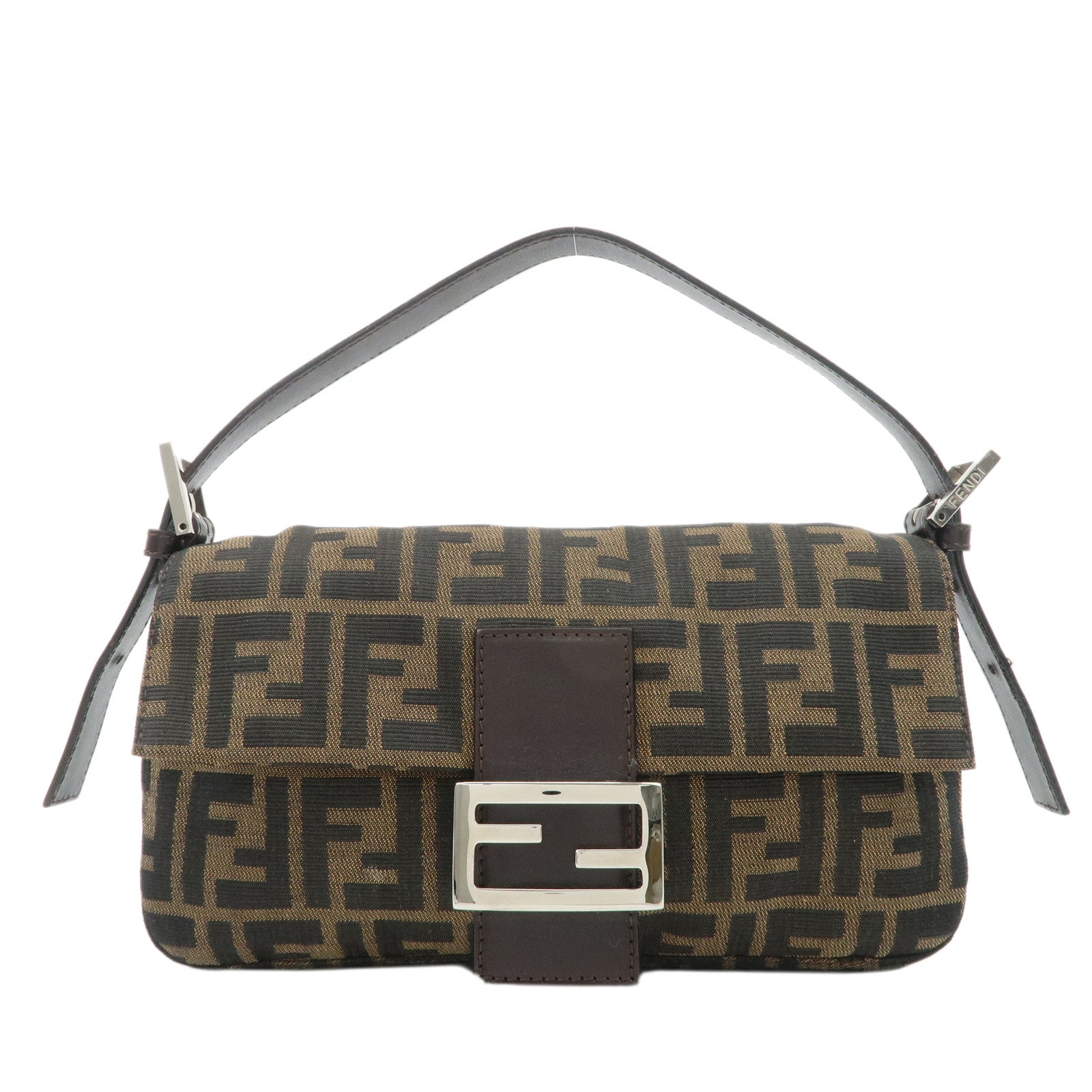 FENDI-Mamma-Baguette-Zucca-Canvas-Leather-Shoulder-Bag-26424