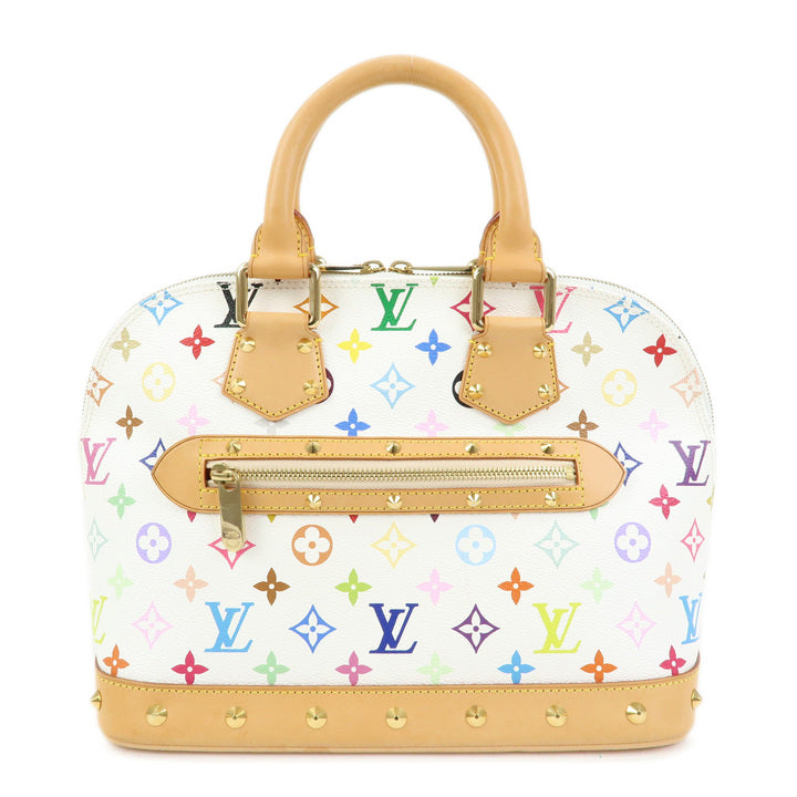Louis Vuitton Monogram Multicolor Alma PM Hand Bag Blanc M92647
