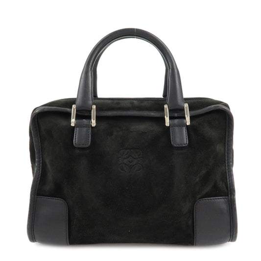 LOEWE-Suede-Amazona-26-Hand-Bag-Black