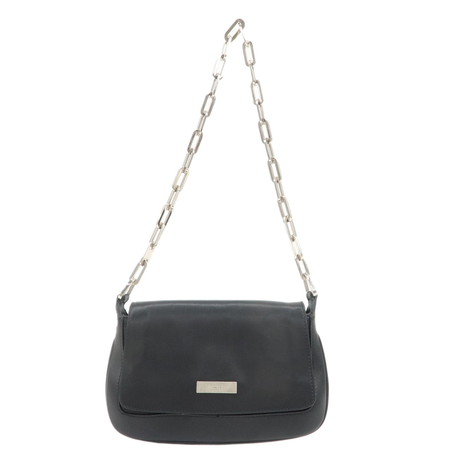 GUCCI-Leather-Chain-Shoulder-Bag-007.2033.1705-Black