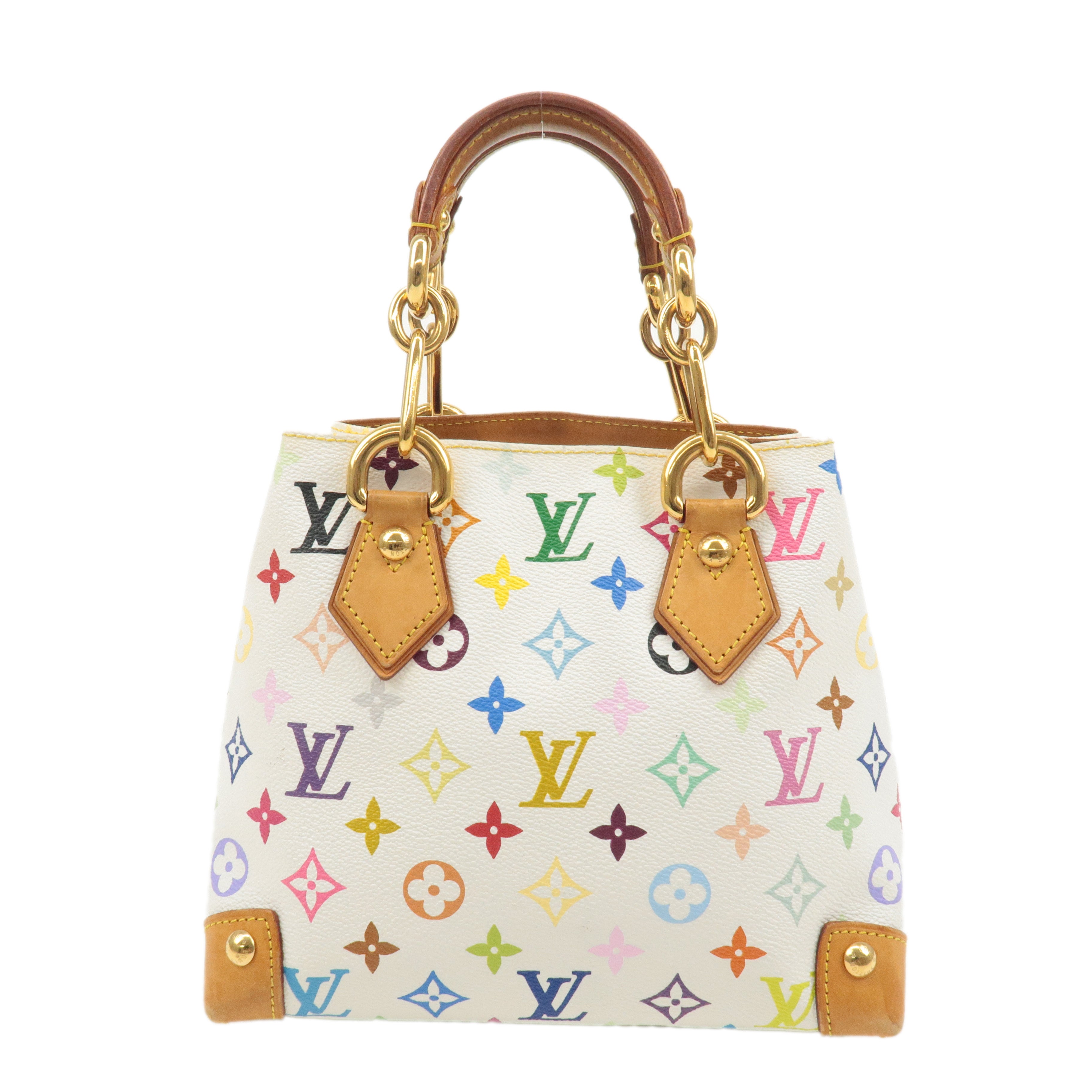 Louis Vuitton Monogram Multicolor Audra Hand Bag Blanc M40047