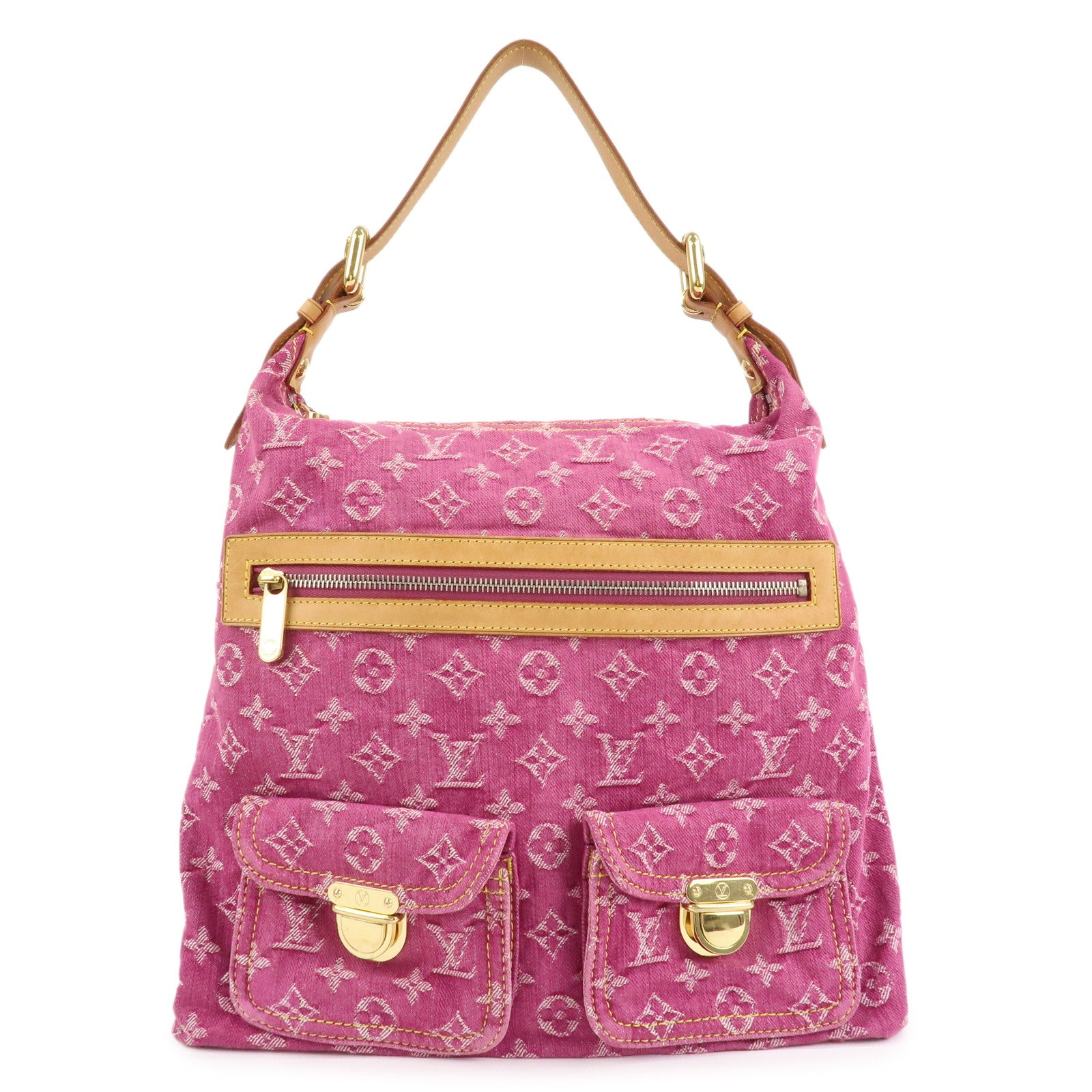 Louis-Vuitton-Monogram-Denim-Baggy-GM-Shoulder-Bag-Fuchsia-M95210