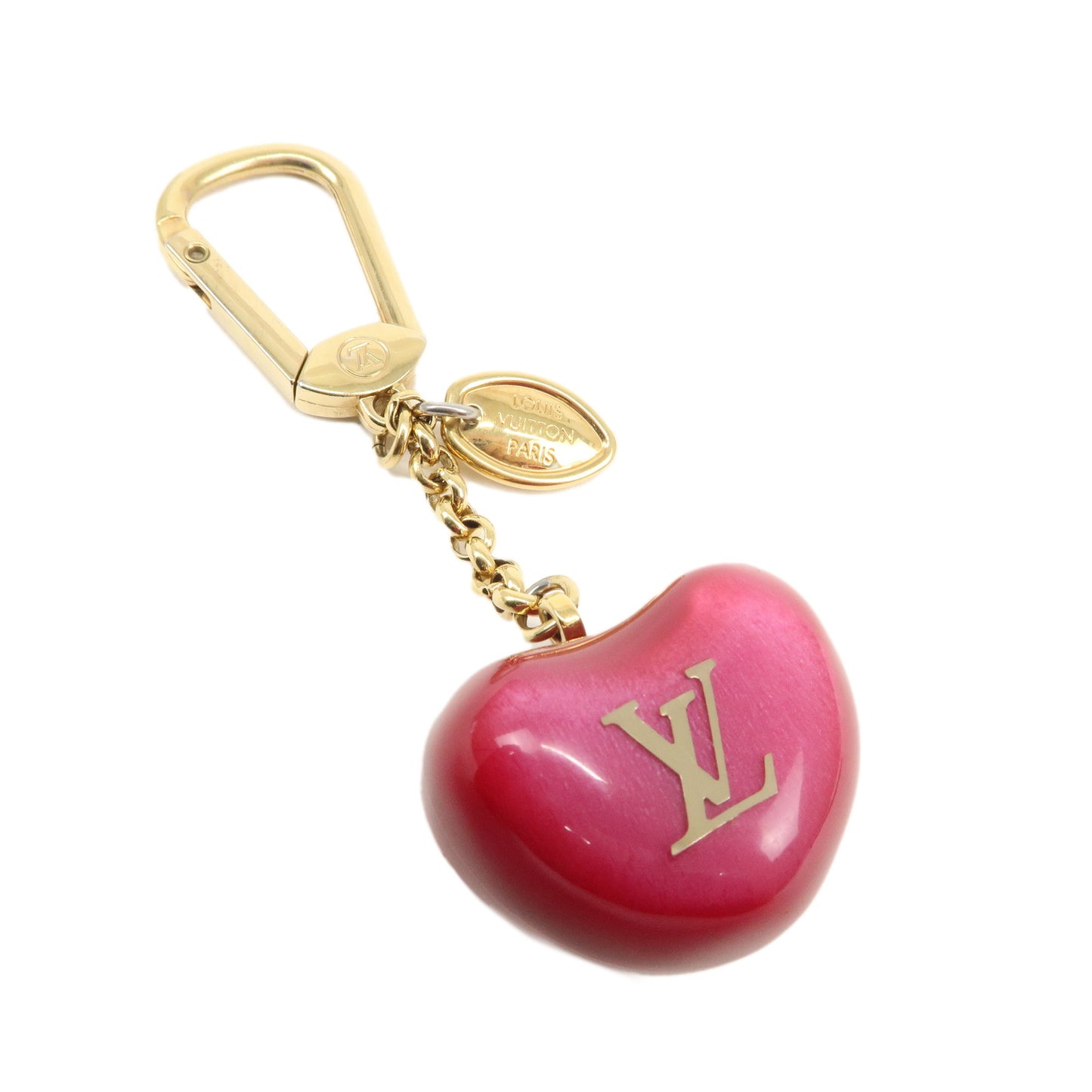 Louis-Vuitton-Porte-Cles-Pomme-Heart-Apple-Key-Ring-Charm-M66495