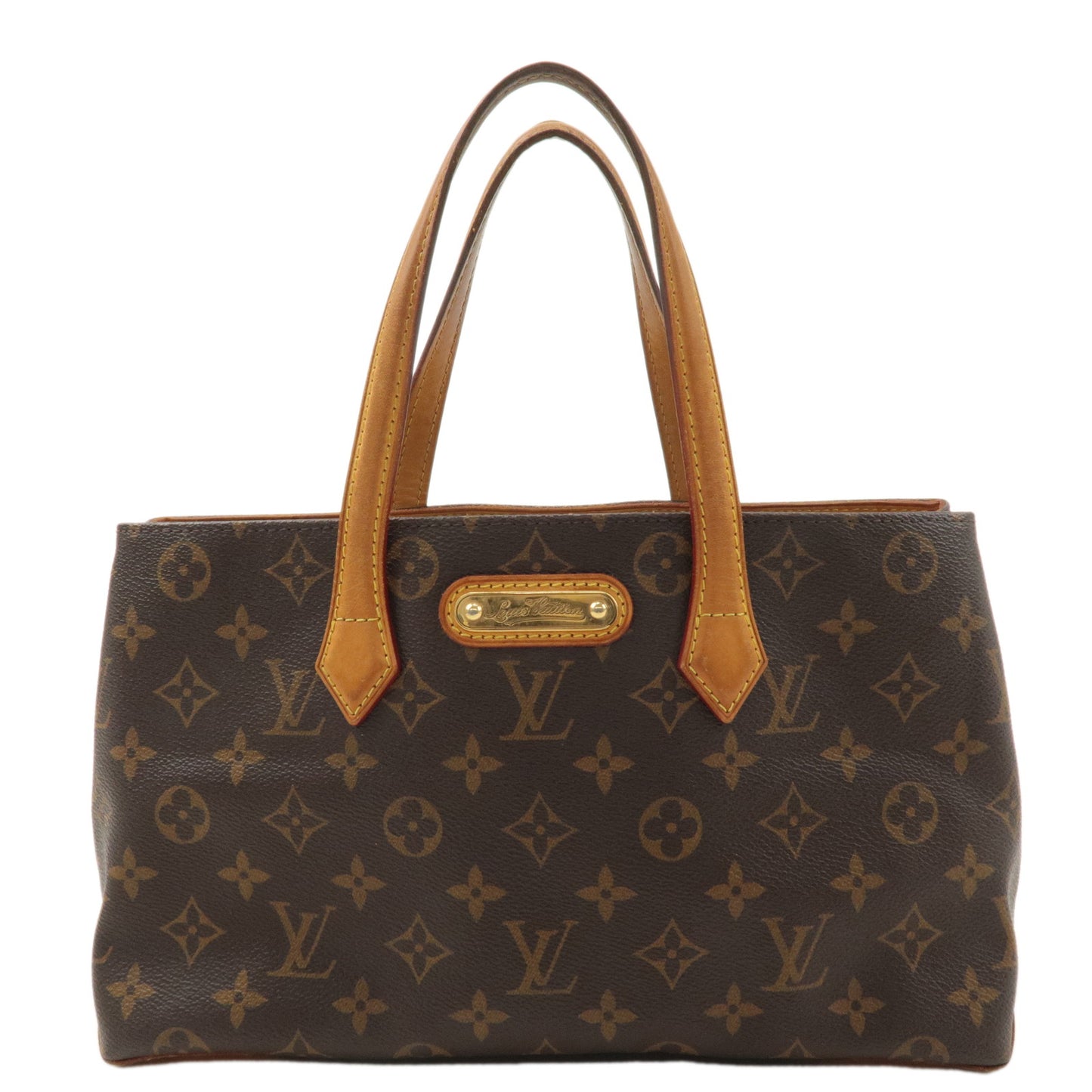 Louis-Vuitton-Monogram-Wilshire-PM-Hand-Bag-Tote-Bag-M45643