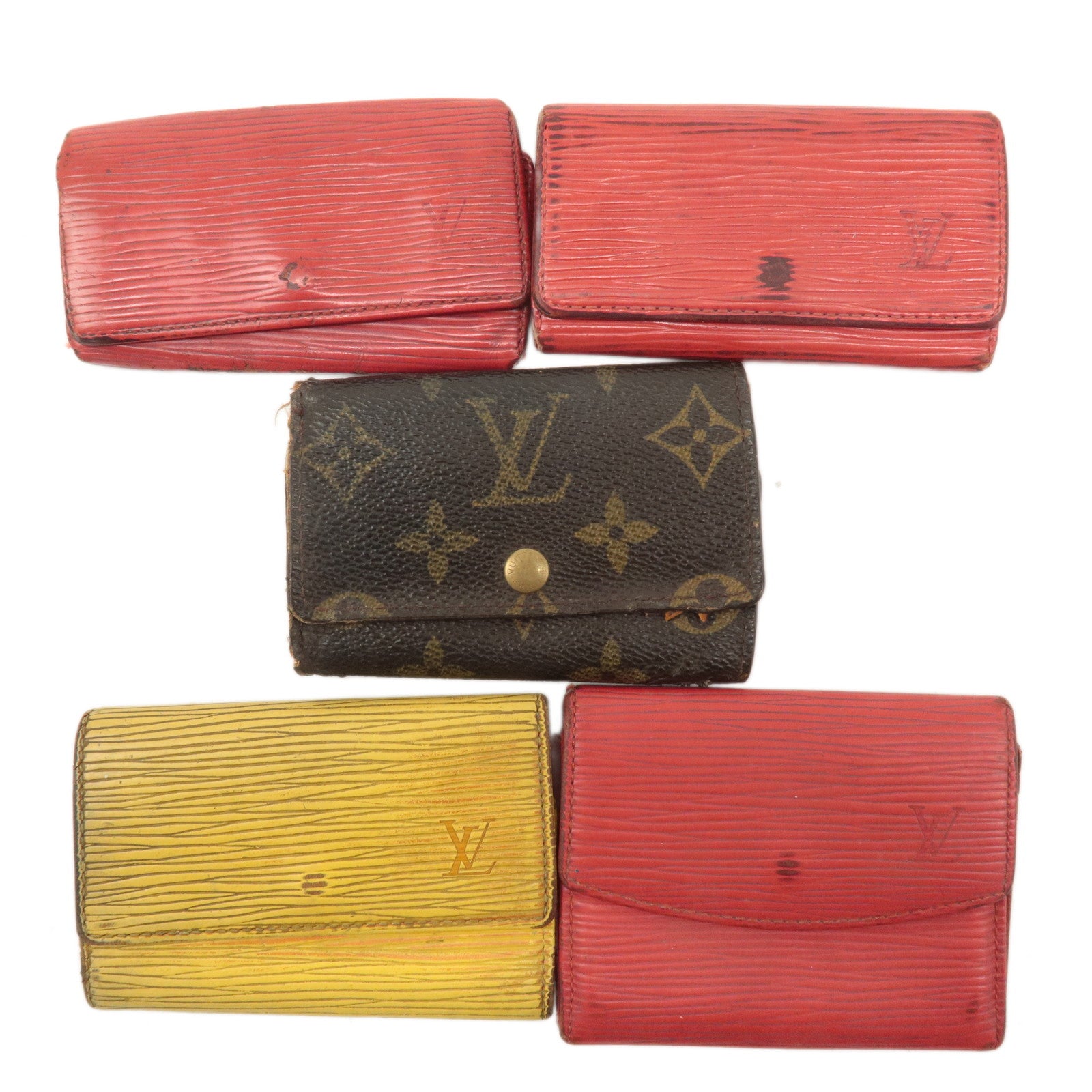 Louis Vuitton Monogram Epi Set of 5 Key Case & Coin Case