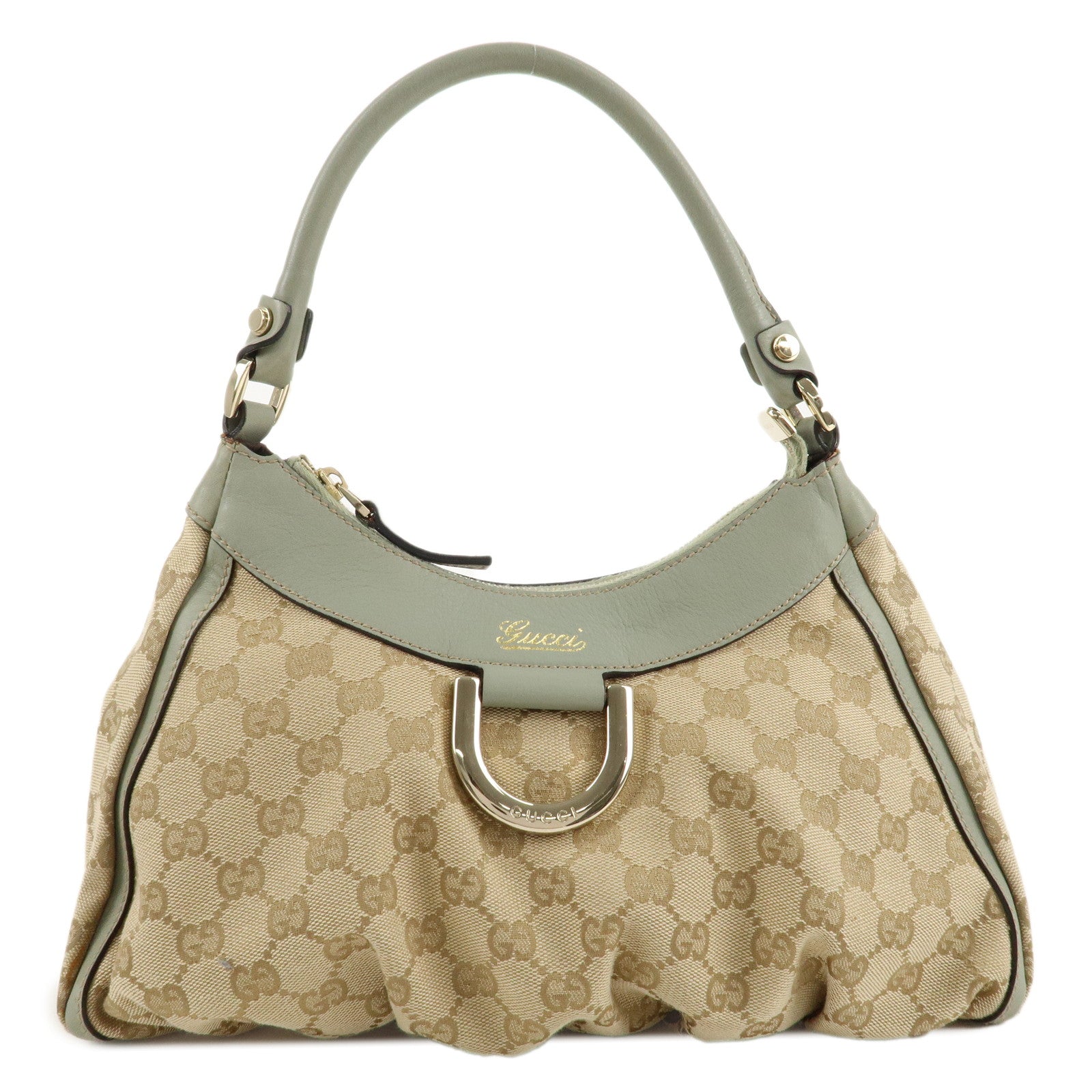 GUCCI-Abbey-GG-Canvas-Leather-Shoulder-Bag-Beige-LightGreen-190525