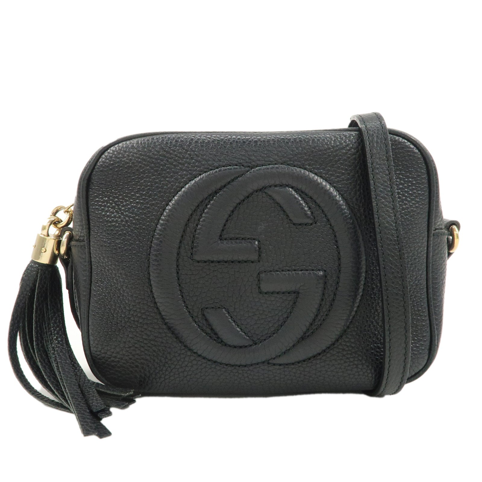 GUCCI-SOHO-Leather-Small-Disco-Shoulder-Bag-Black-308364