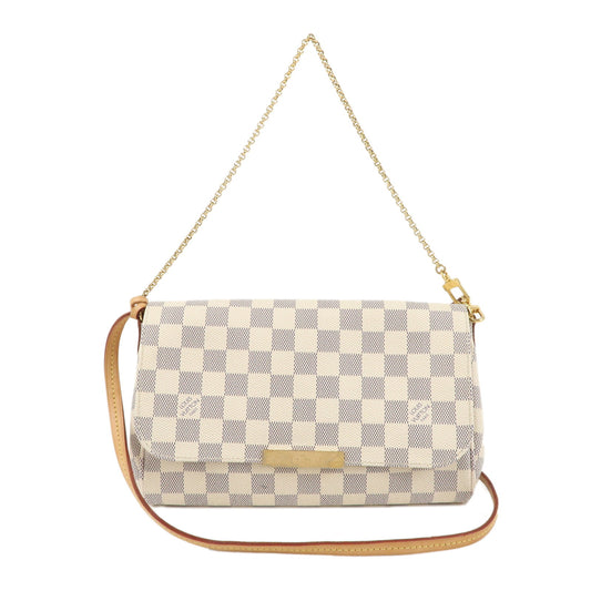 Louis-Vuitton-Damier-Azur-Favorite-MM-2Way-Bag-Shoulder-Bag-N41275