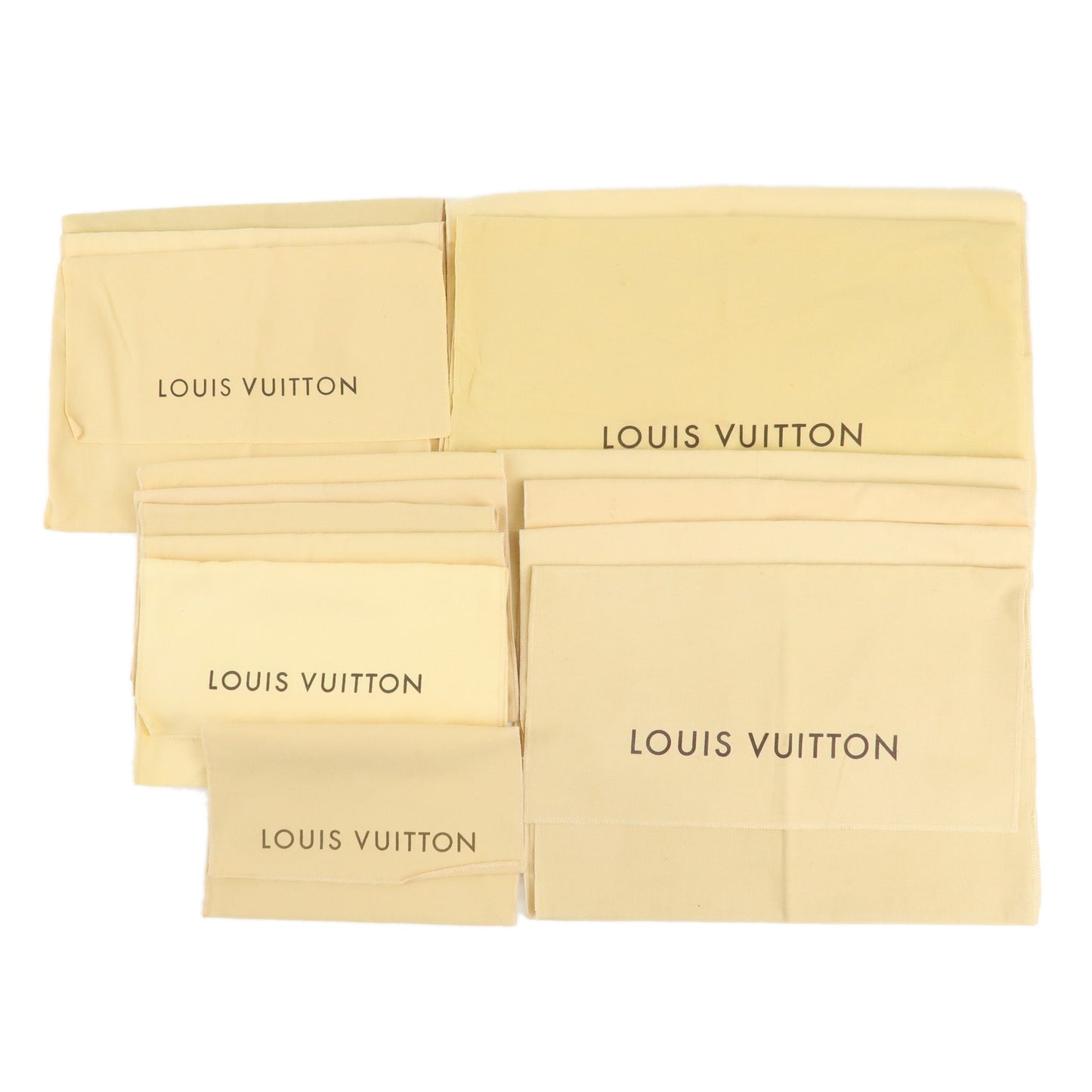 Louis-Vuitton-Set-of-15-Dust-Bag-Storage-Bag-Flap-Beige