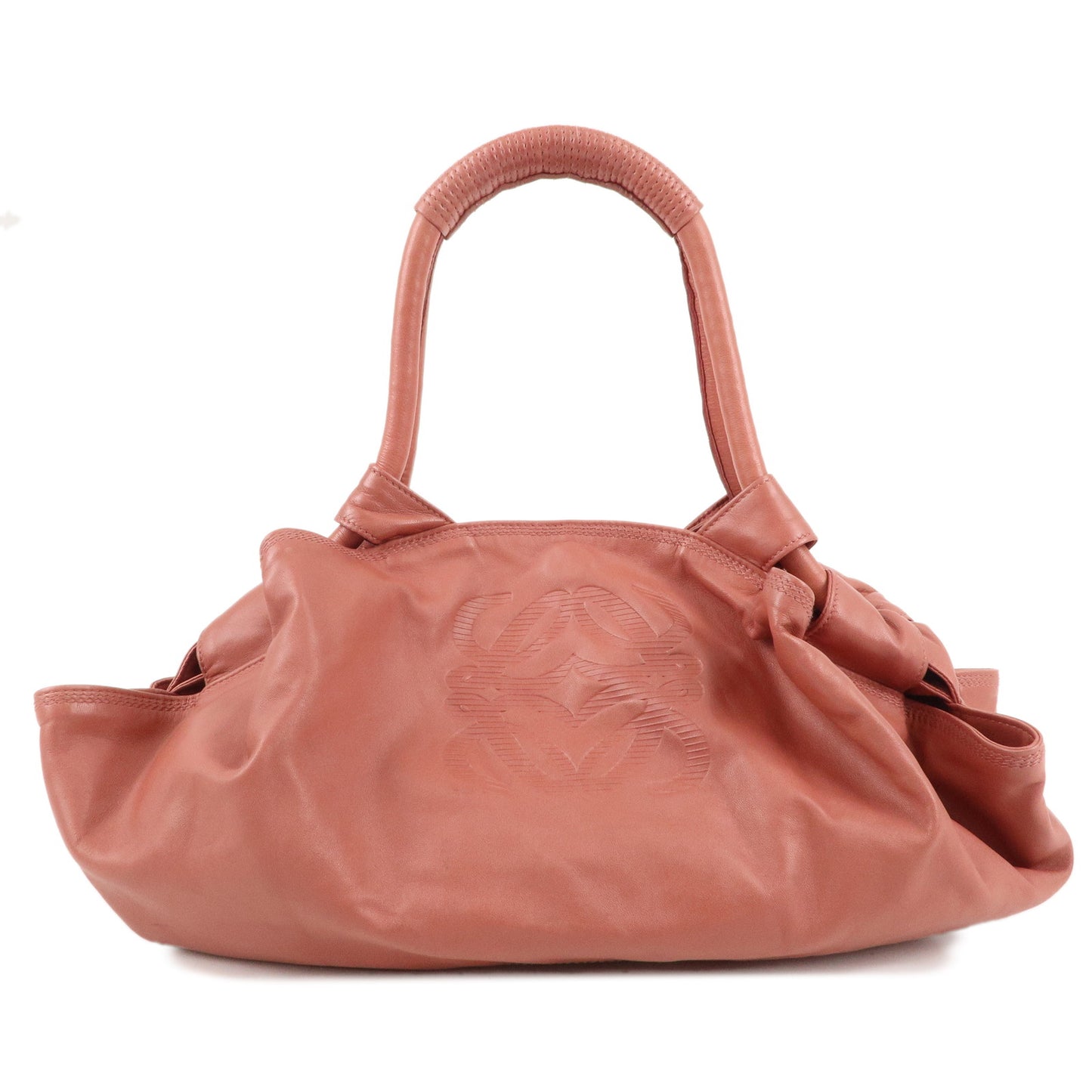LOEWE-Leather-Nappa-Aire-Hand-Bag-Shoulder-Bag-Pink