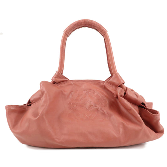 LOEWE-Leather-Nappa-Aire-Hand-Bag-Shoulder-Bag-Pink