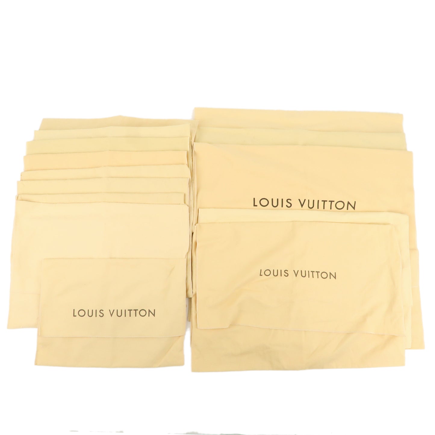 Louis Vuitton Set of 14 Storage Bag Dust Bag Beige