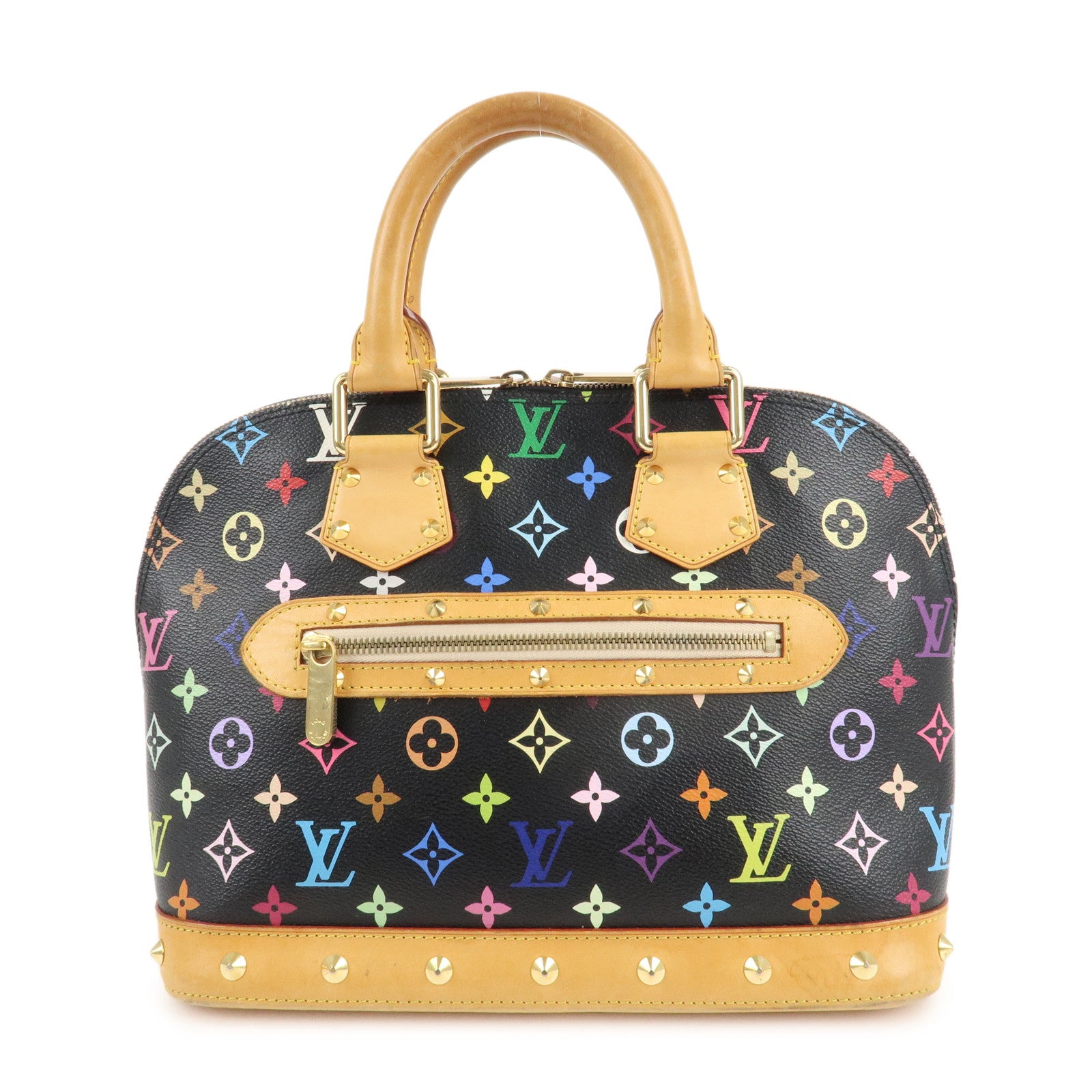 Louis-Vuitton-Monogram-Multicolor-Alma-Hand-Bag-Noir-M92646