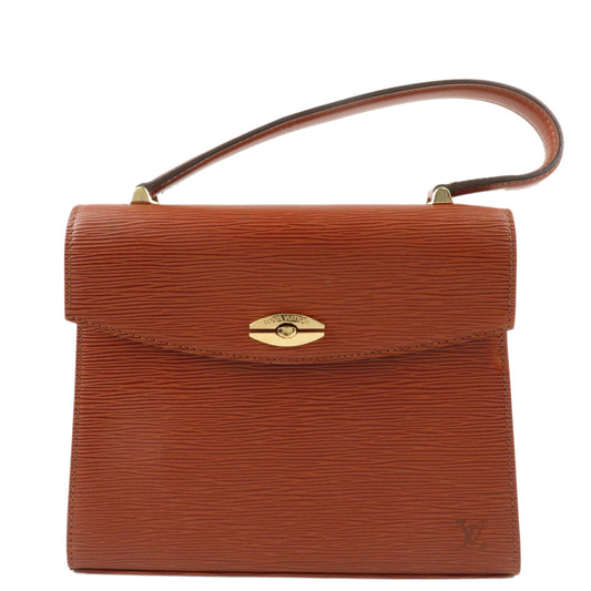 Louis-Vuitton-Epi-Leather-Malselv-Hand-Bag-Kenya-Brown-M52373