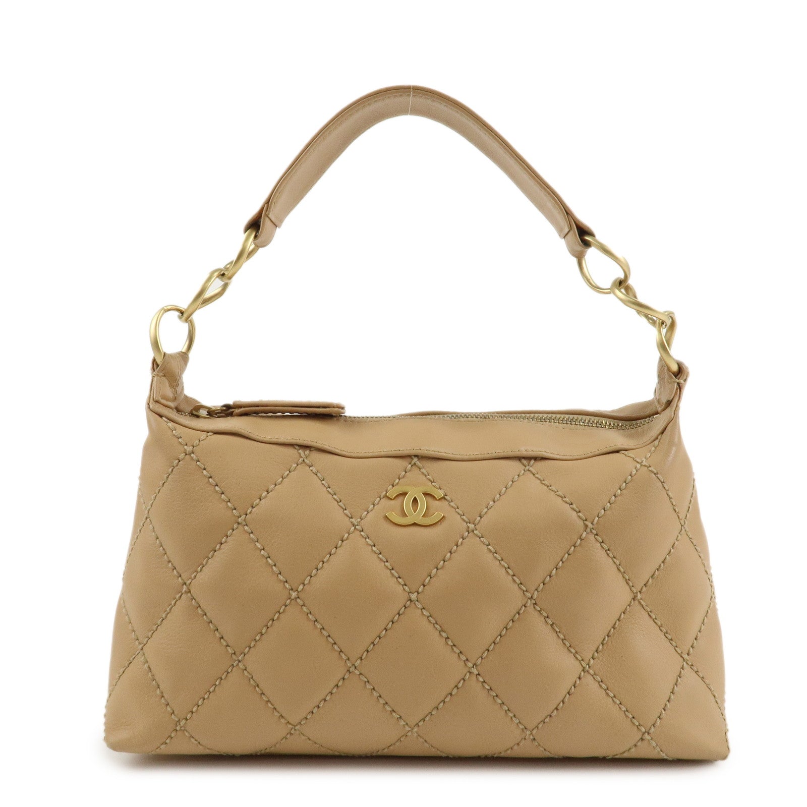 CHANEL-COCO-Mark-Wild-Stich-Lamb-Skin-Shoulder-Bag-A20663