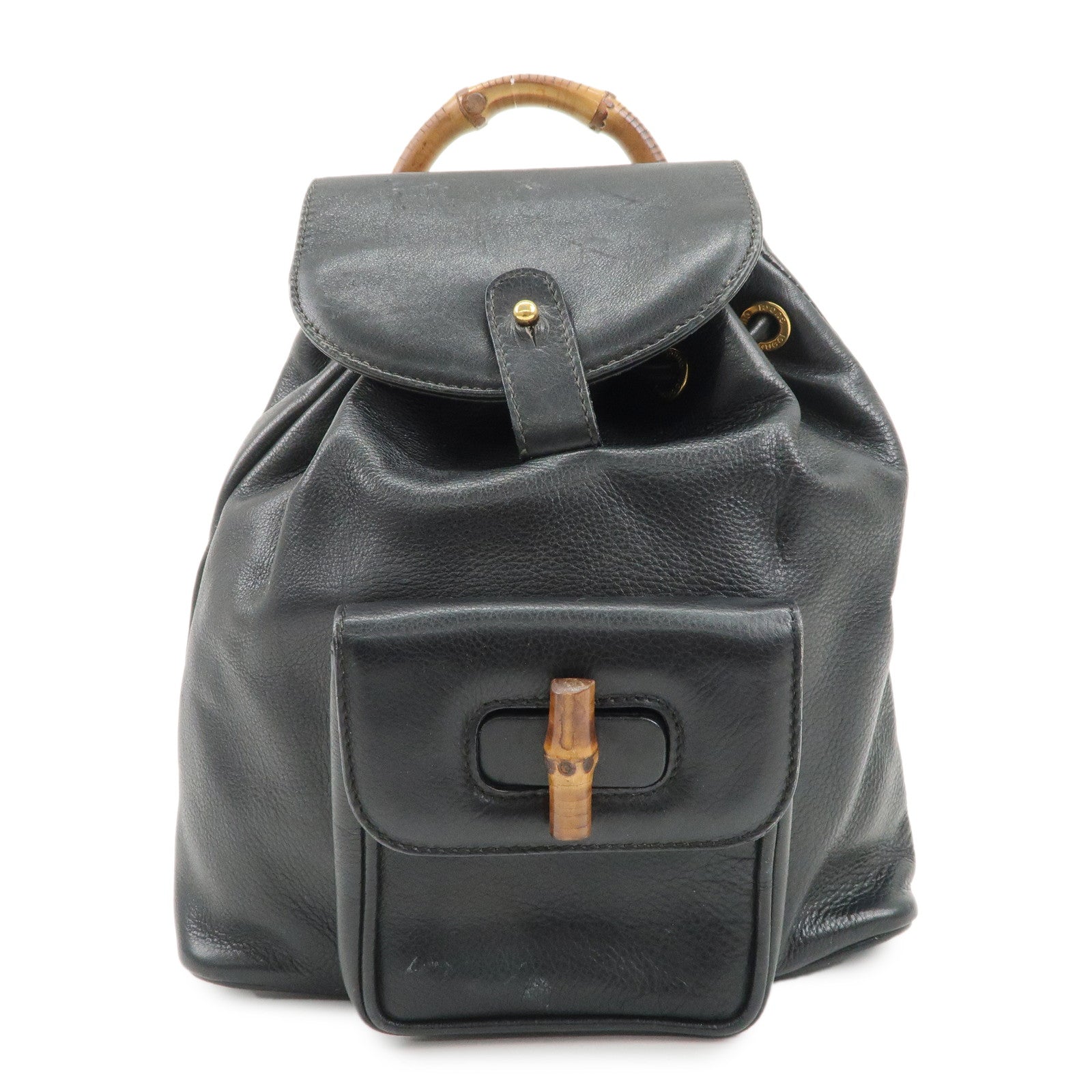 GUCCI-Bamboo-Leather-Ruck-Sack-Backpack-Black-003.1705.0030