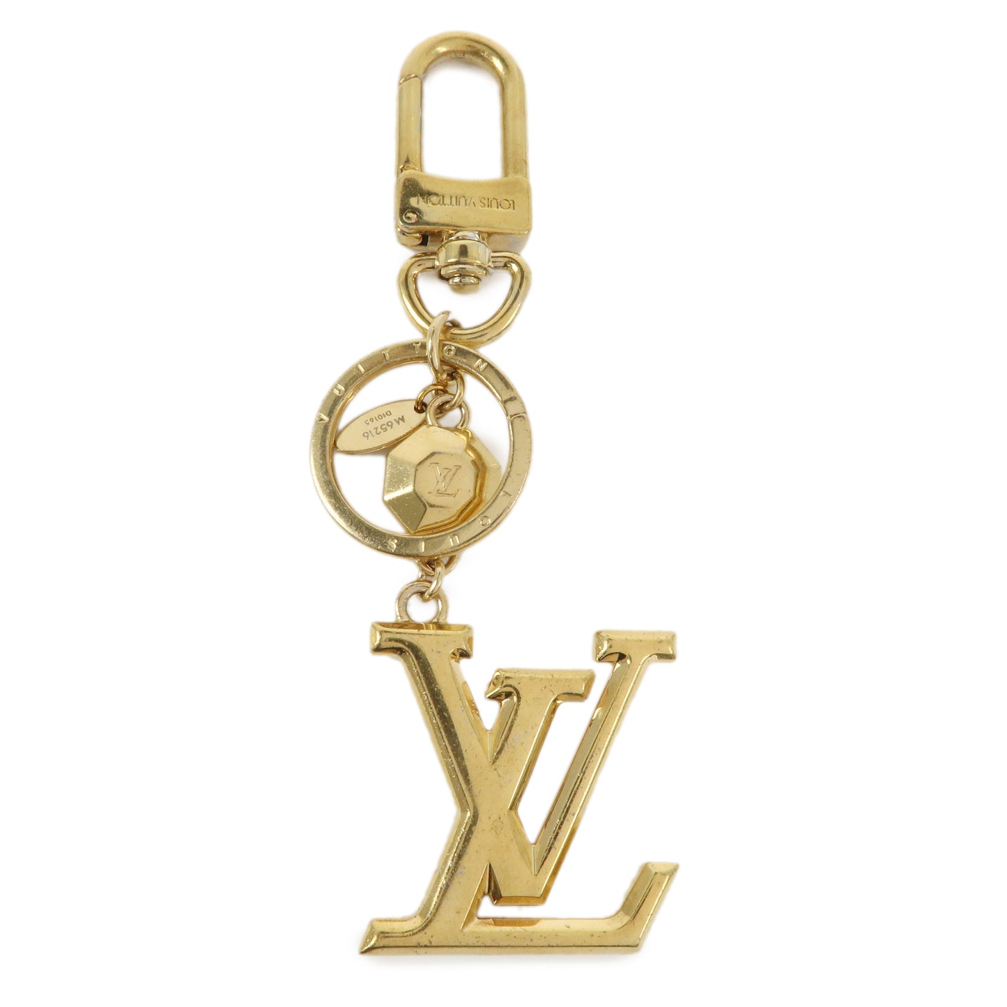 Louis Vuitton Porte Cles LV Facettes Bag Charm Gold M65216