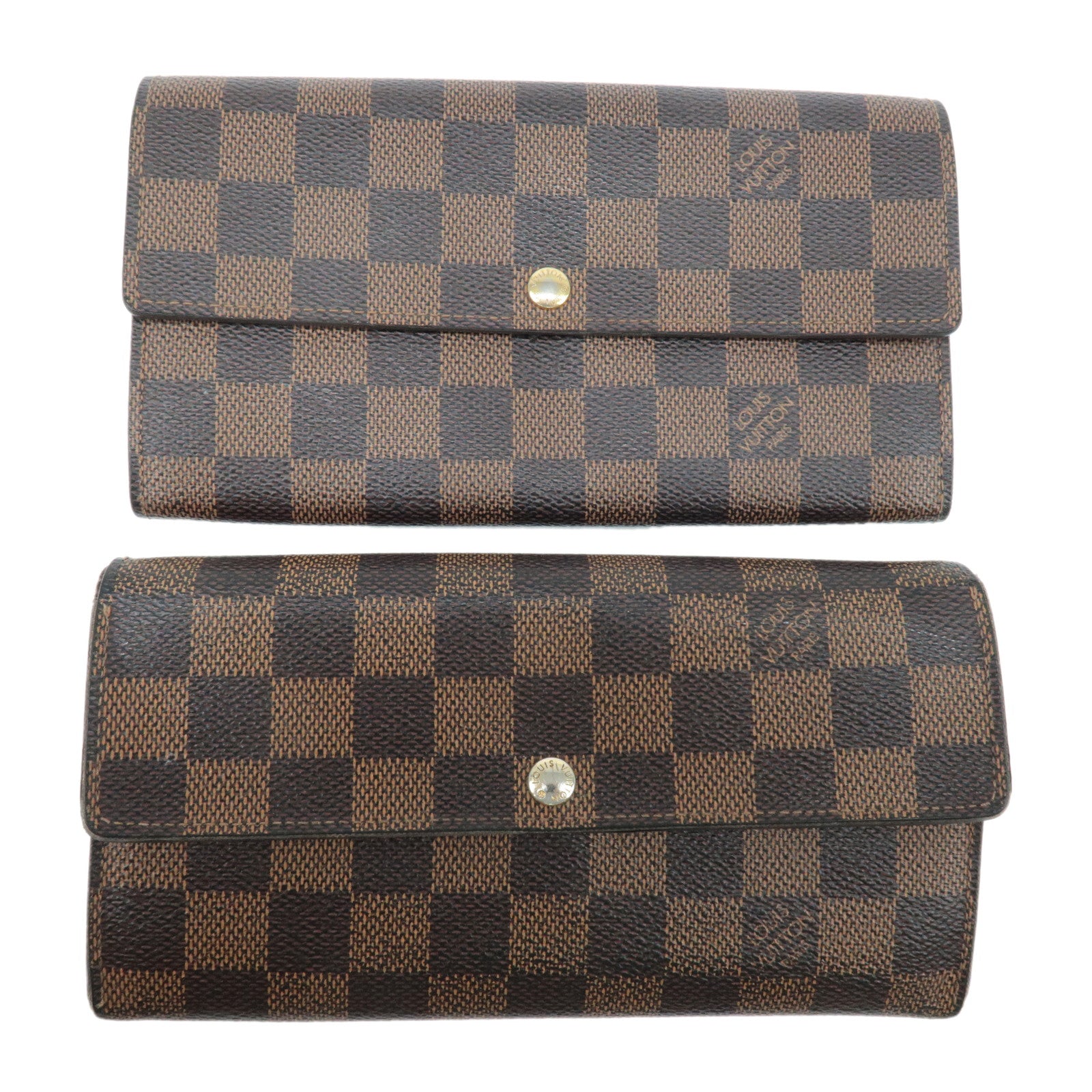 Louis-Vuitton-Damier-Set-of-2-Long-Wallet-N61734