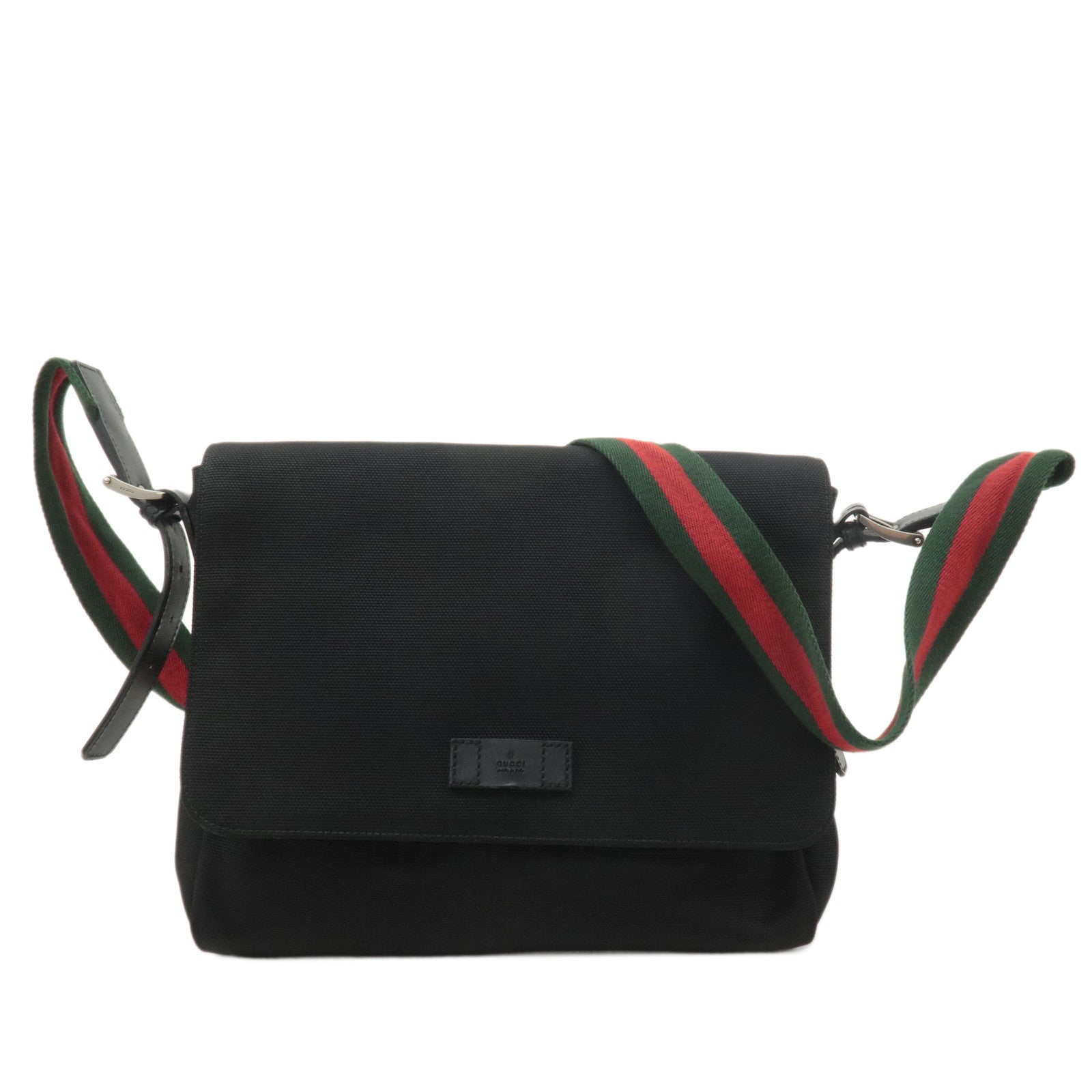 GUCCI-Sherry-Canvas-Leather-Messenger-Bag-Shoulder-Bag-337074