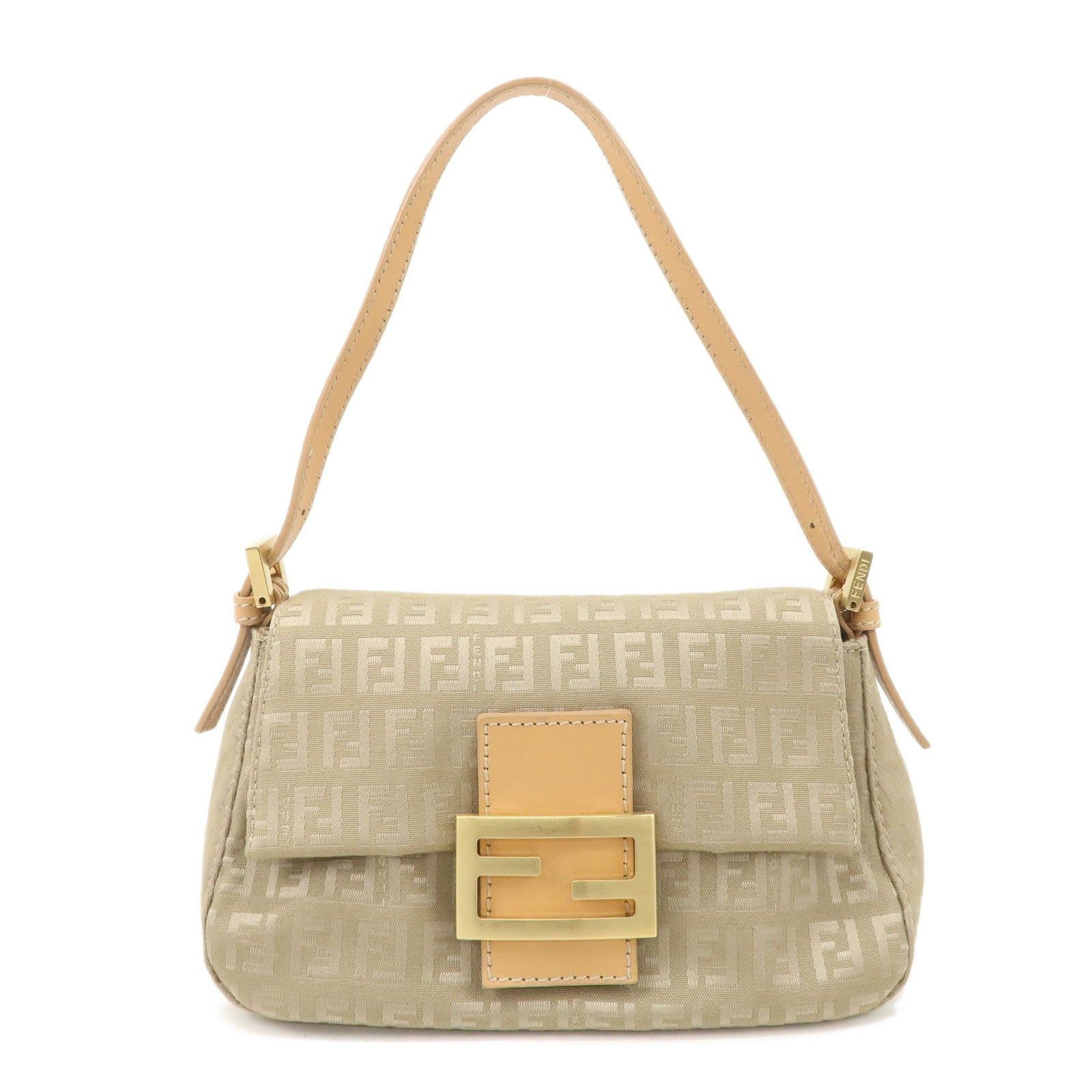 FENDI-Mini-Mamma-Baguette-Zucchino-Canvas-Leather-Shoulder-Bag