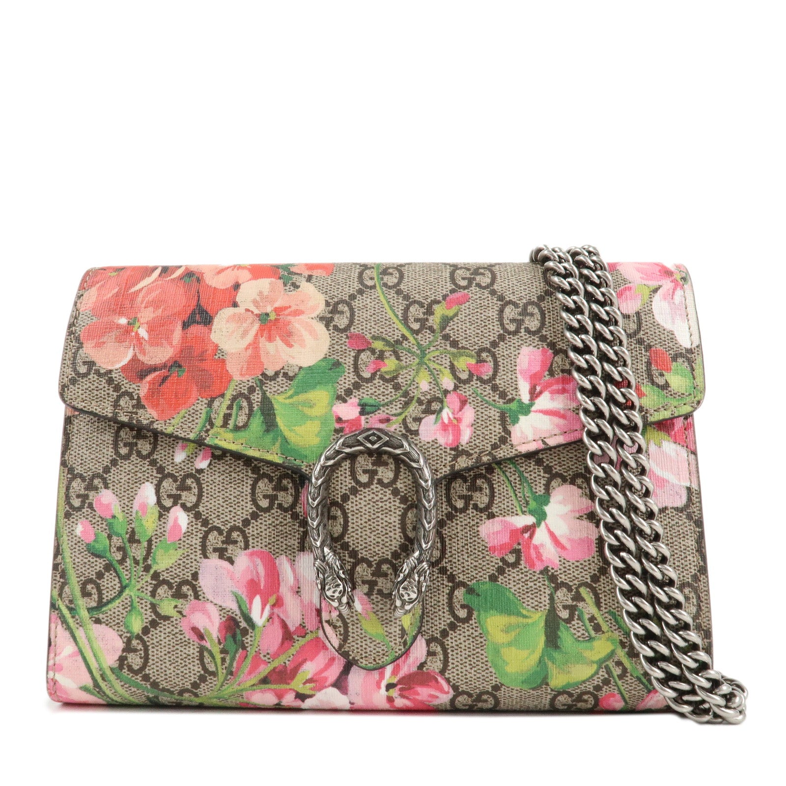 GUCCI-Dionysus-GG-Blooms-GG-Crystal-Chain-Wallet-Hand-Bag-401231