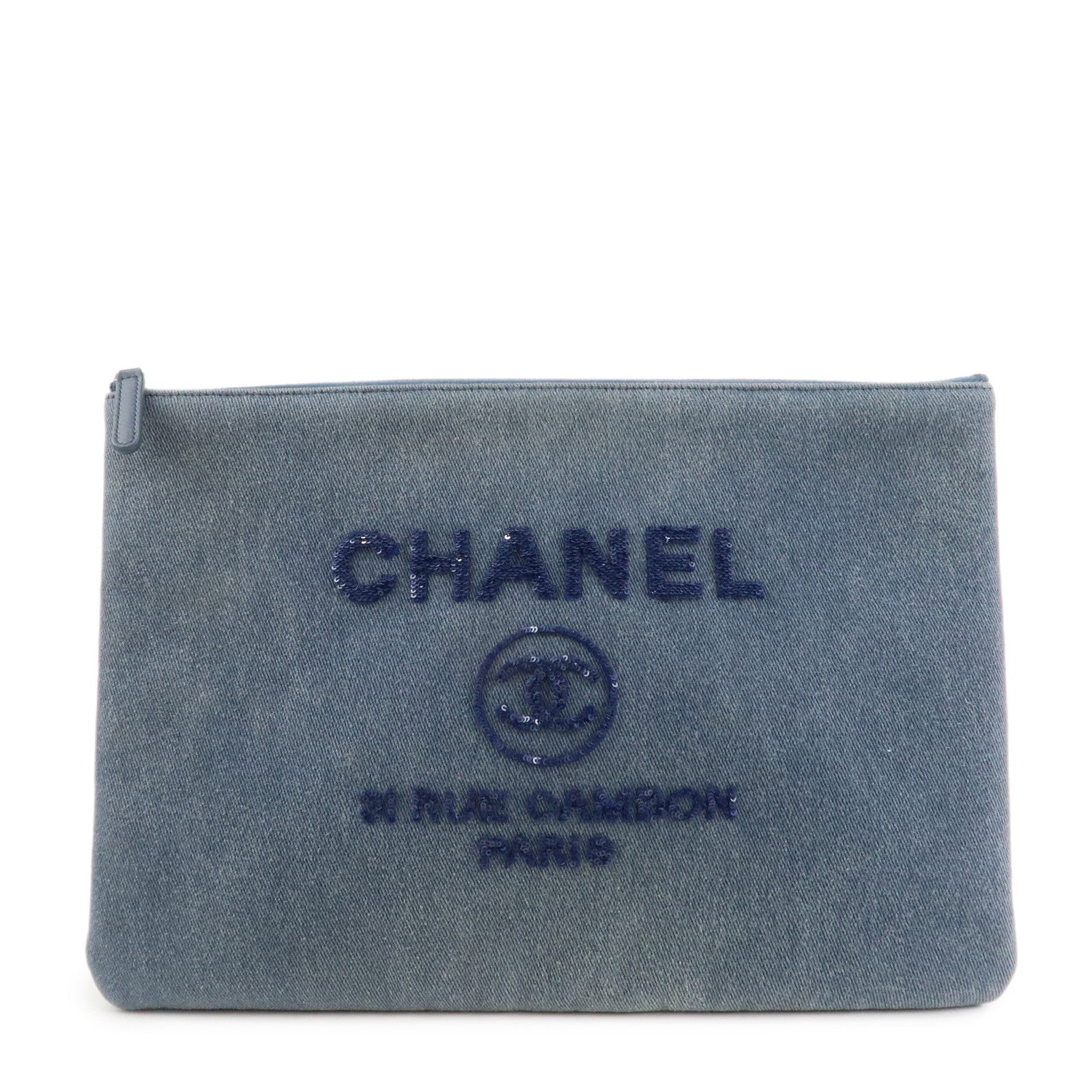 CHANEL-COCO-Mark-Deauville-Denim-Sequins-Clutch-Bag-A80117