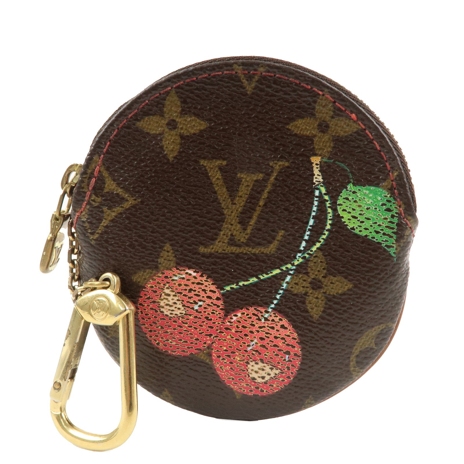 Louis-Vuitton-Monogram-Cherry-Porte-Monnaie-Rond-Coin-Case-M95043