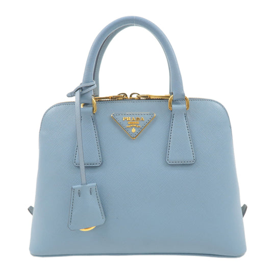 PRADA-Triangle-Logo-Saffiano-Leather-Hand-Bag-Light-Blue