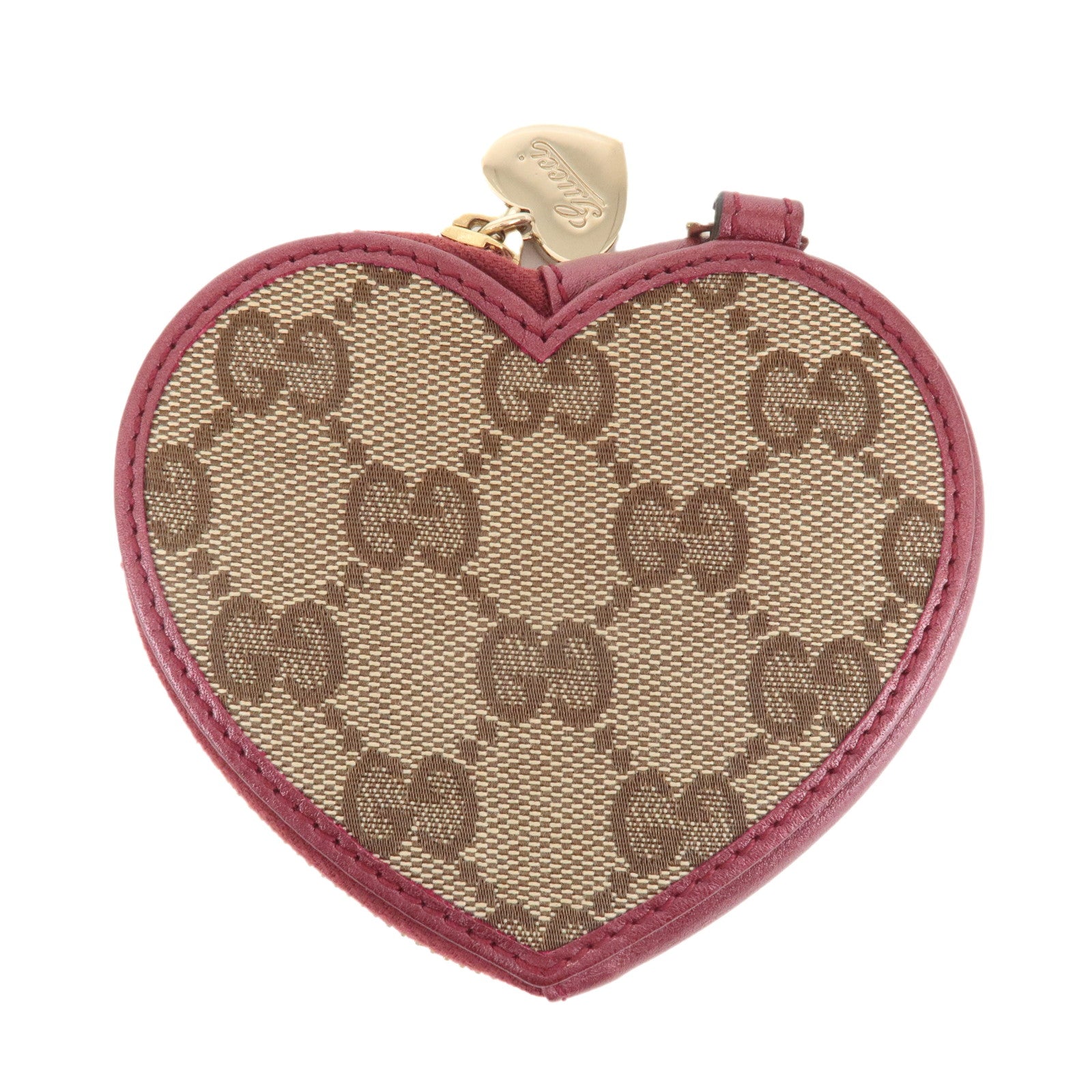 GUCCI-GG-Canvas-Leather-Heart-Coin-Purse-Coin-Case-Red-152615