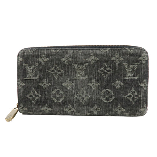 Louis-Vuitton-Monogram-Denim-Zippy-Wallet-Noir-Black-M95614