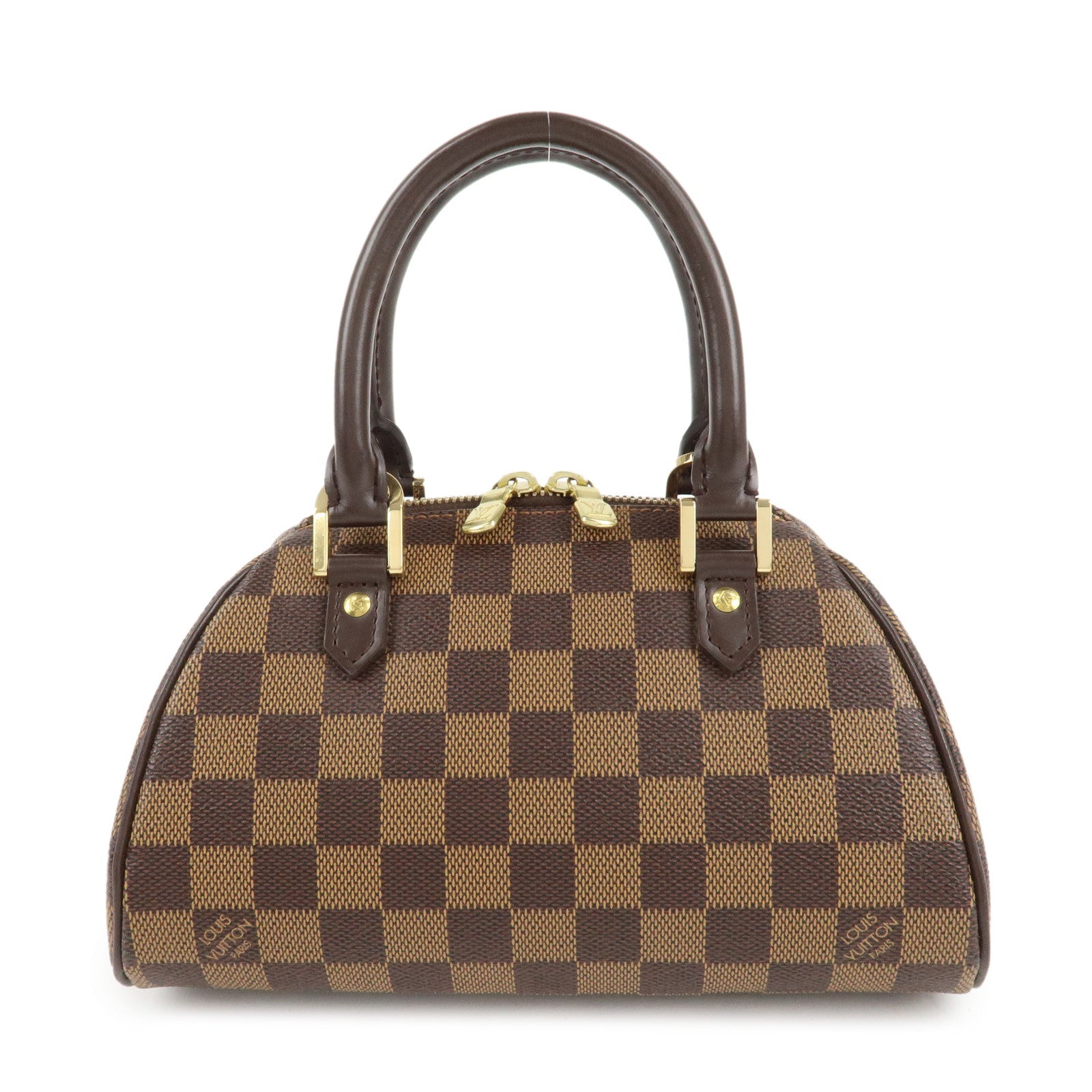 Louis-Vuitton-Damier-Rivera-Mini-Hand-Bag-N41436-Brown