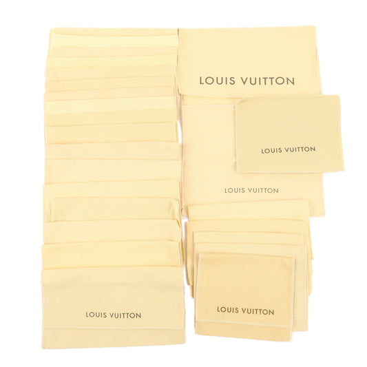 Louis Vuitton Set of 25 Storage Bag Dust Bag Flap Type Beige